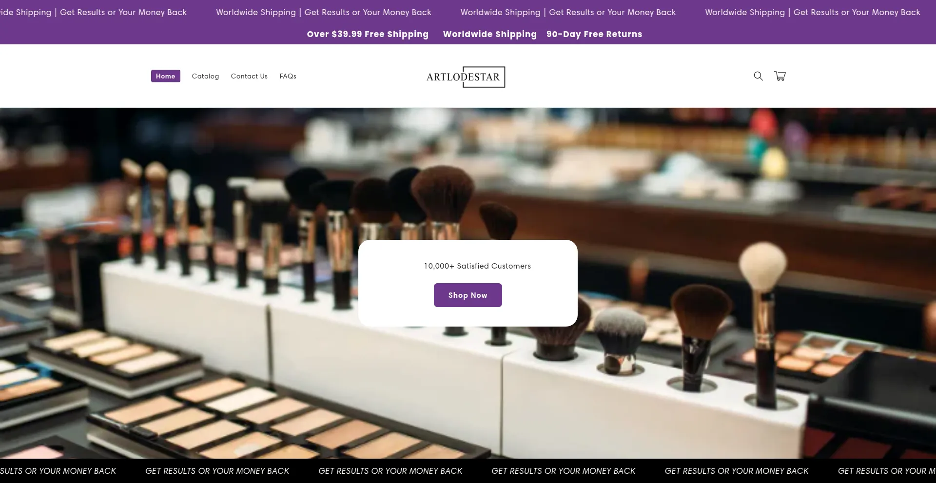 Website screenshot of Artlodestar.com