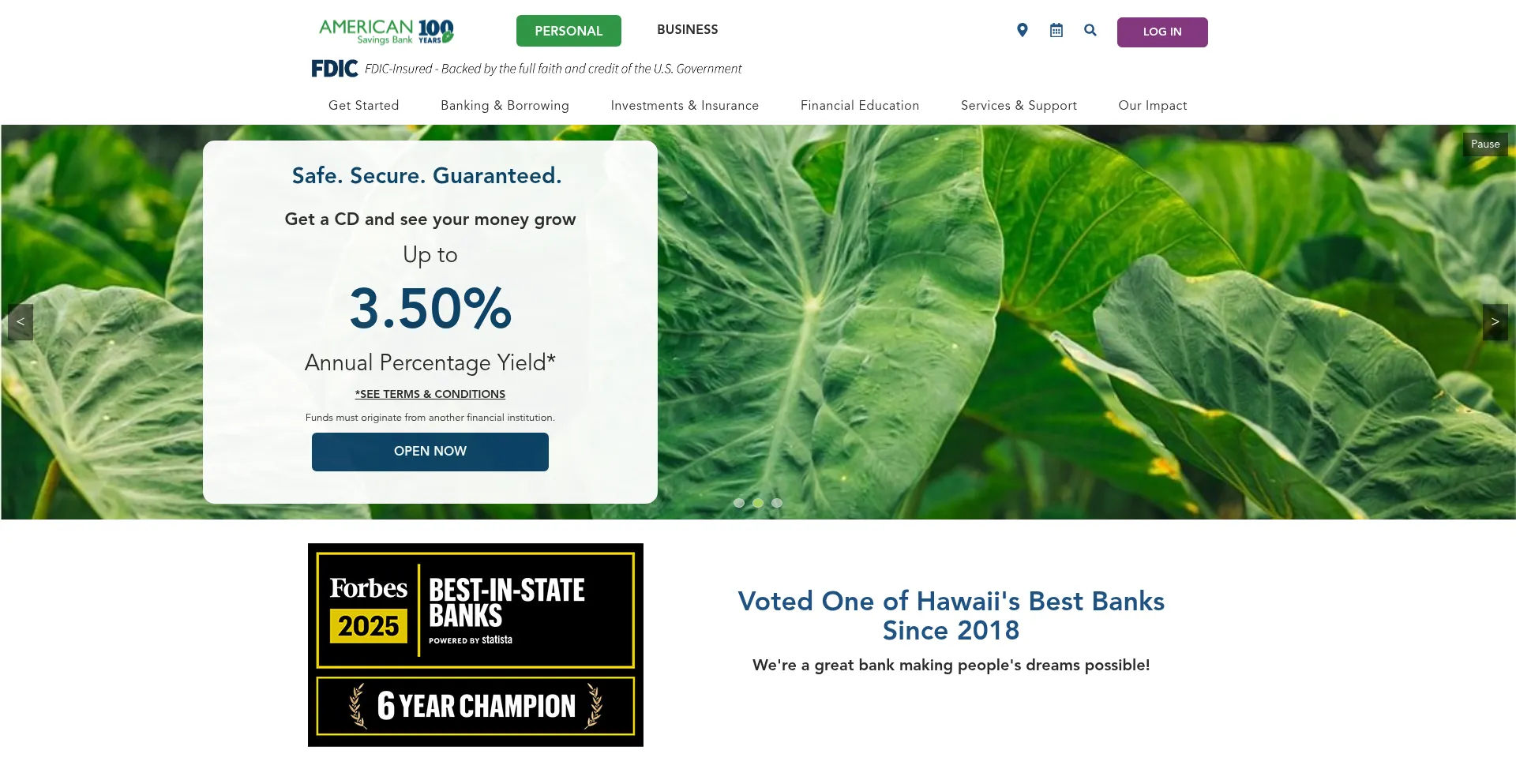 Website screenshot of Asbhawaii.com