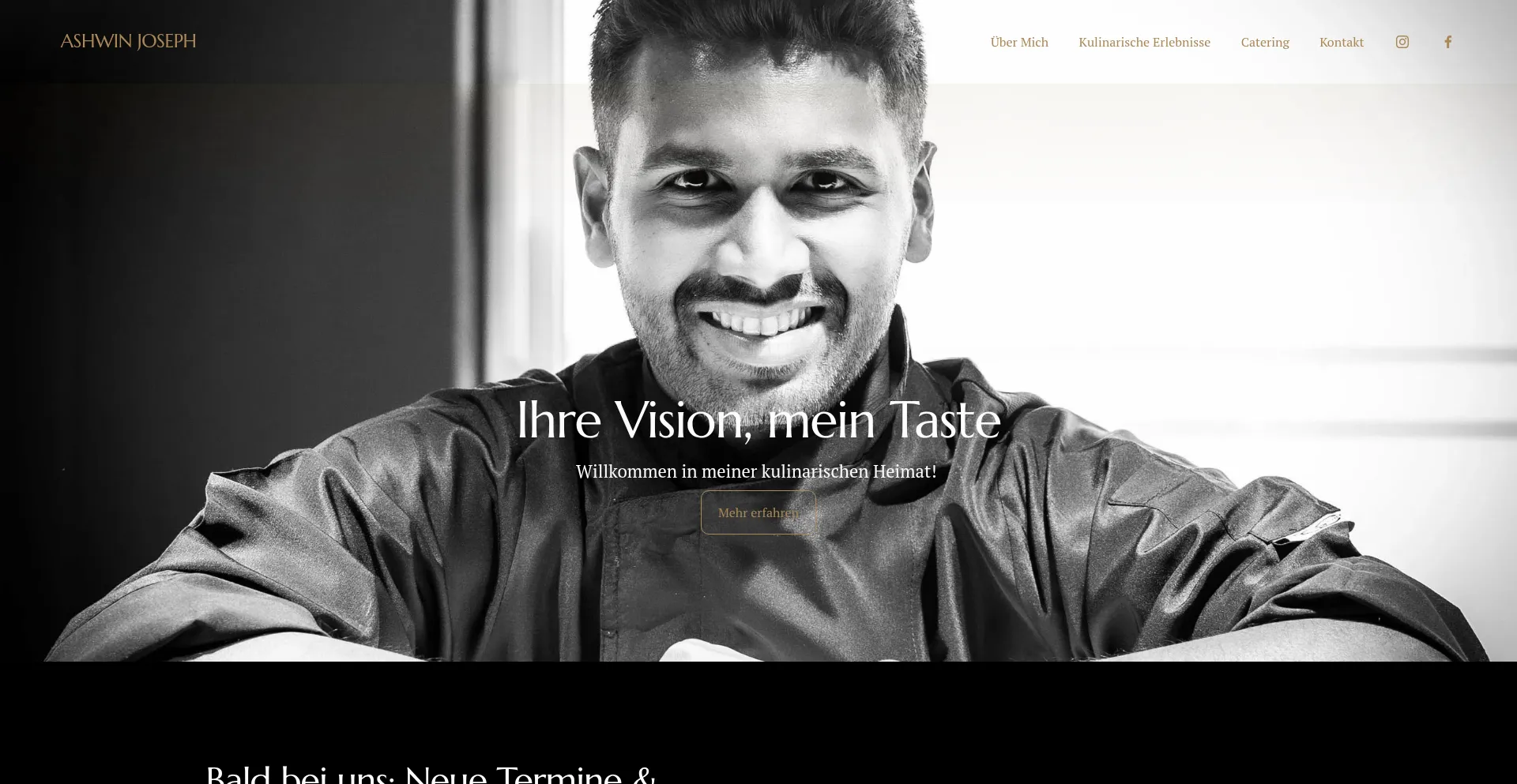 Website screenshot of Ashwinjoseph.de