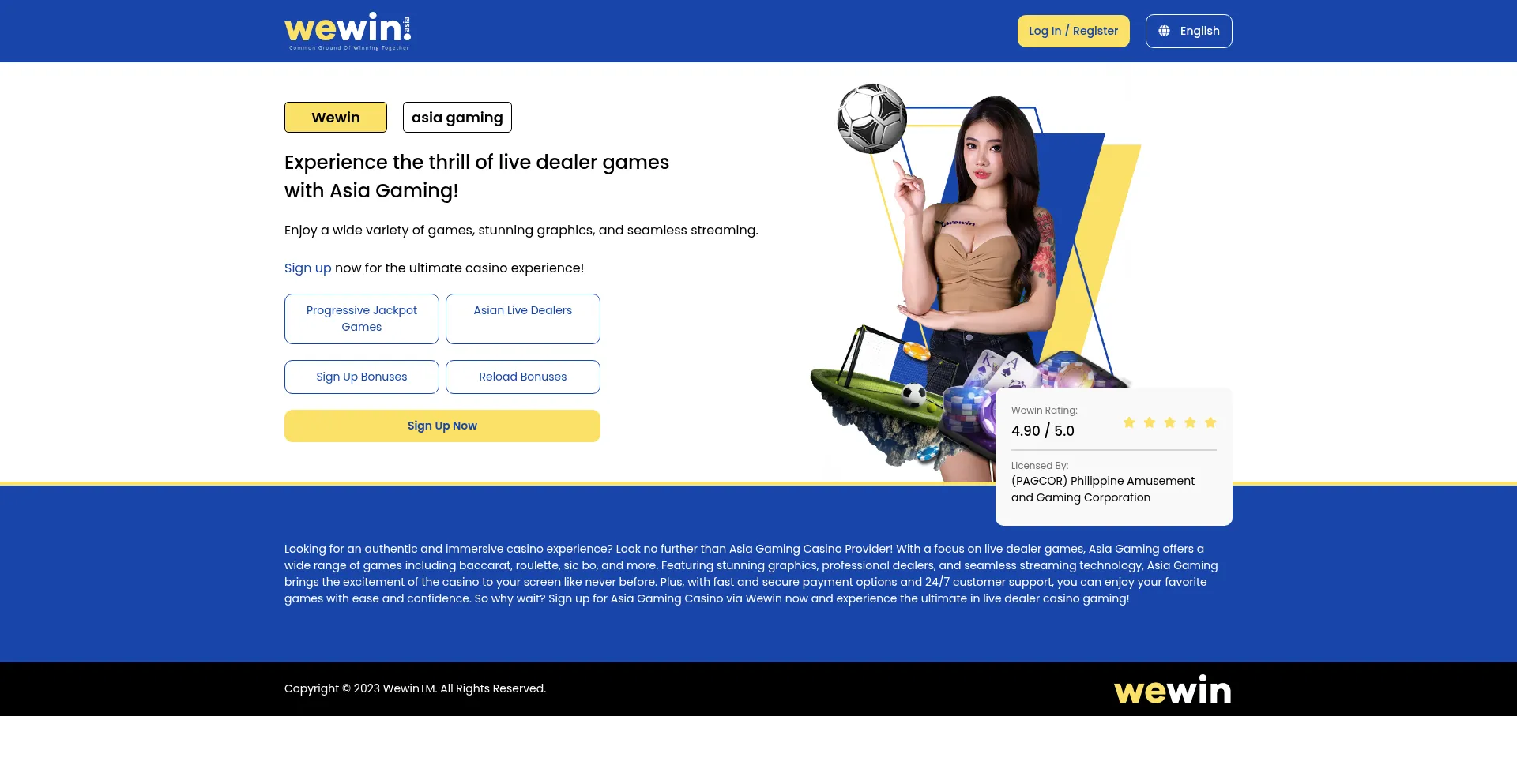 Asiagaming.wewin.asia