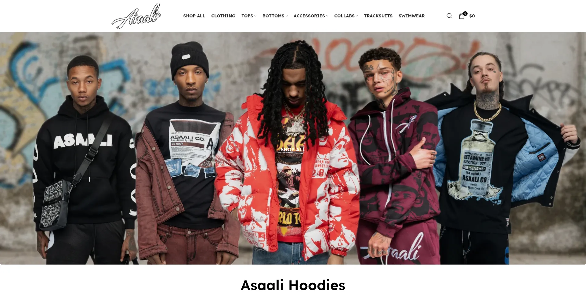 Website screenshot of Assali.shop