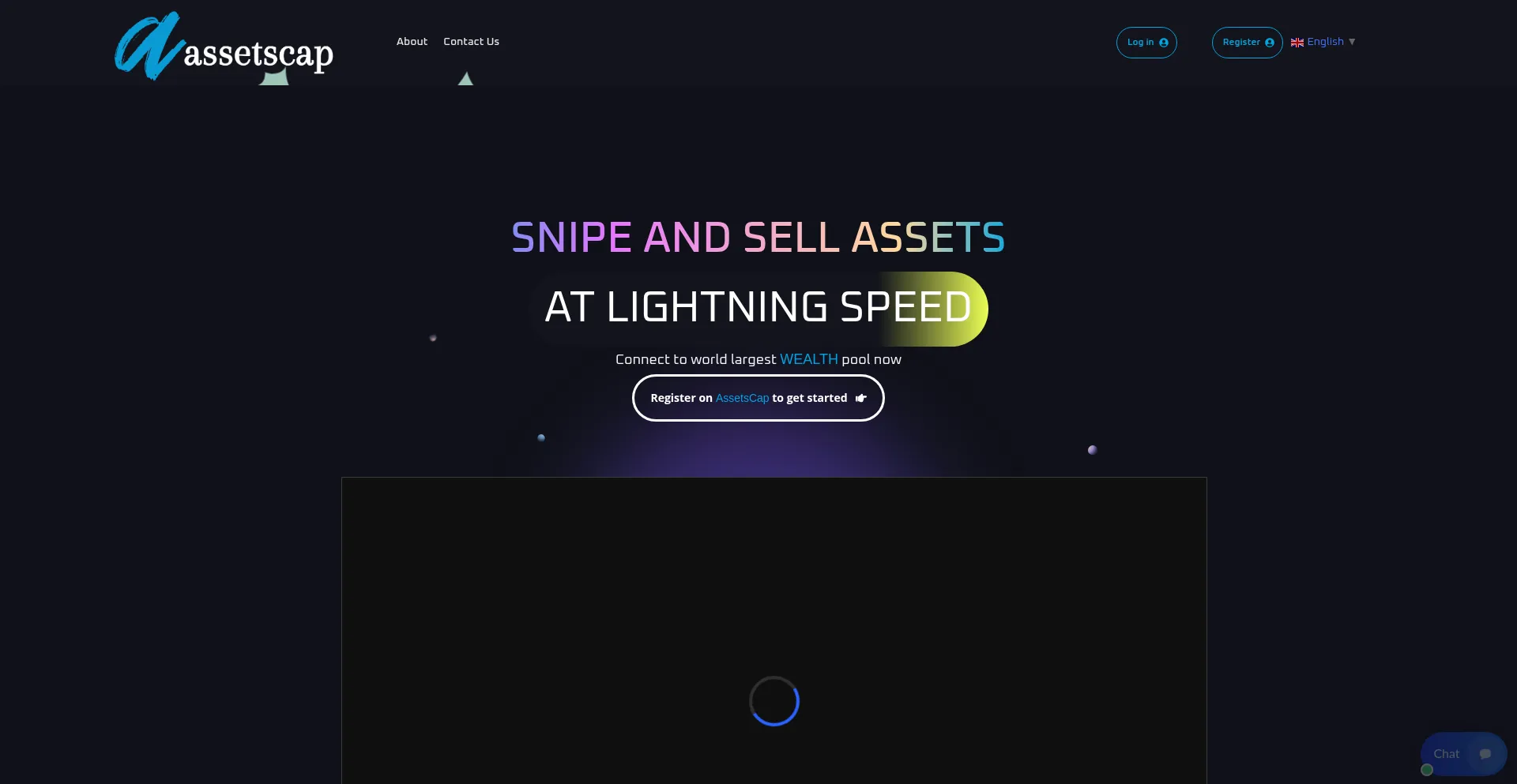 Website screenshot of Assetscap.pro
