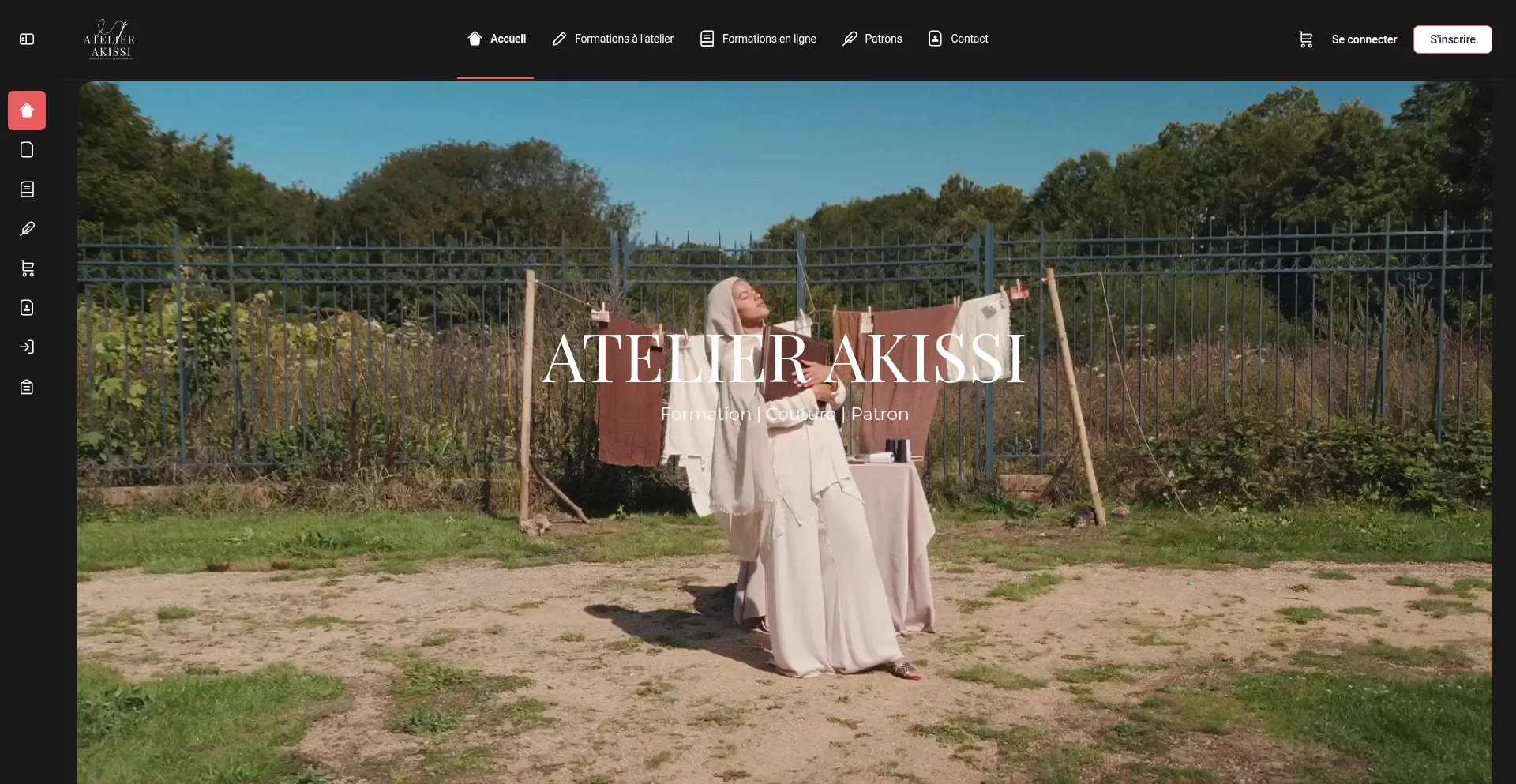 Website screenshot of Atelierakissi.com