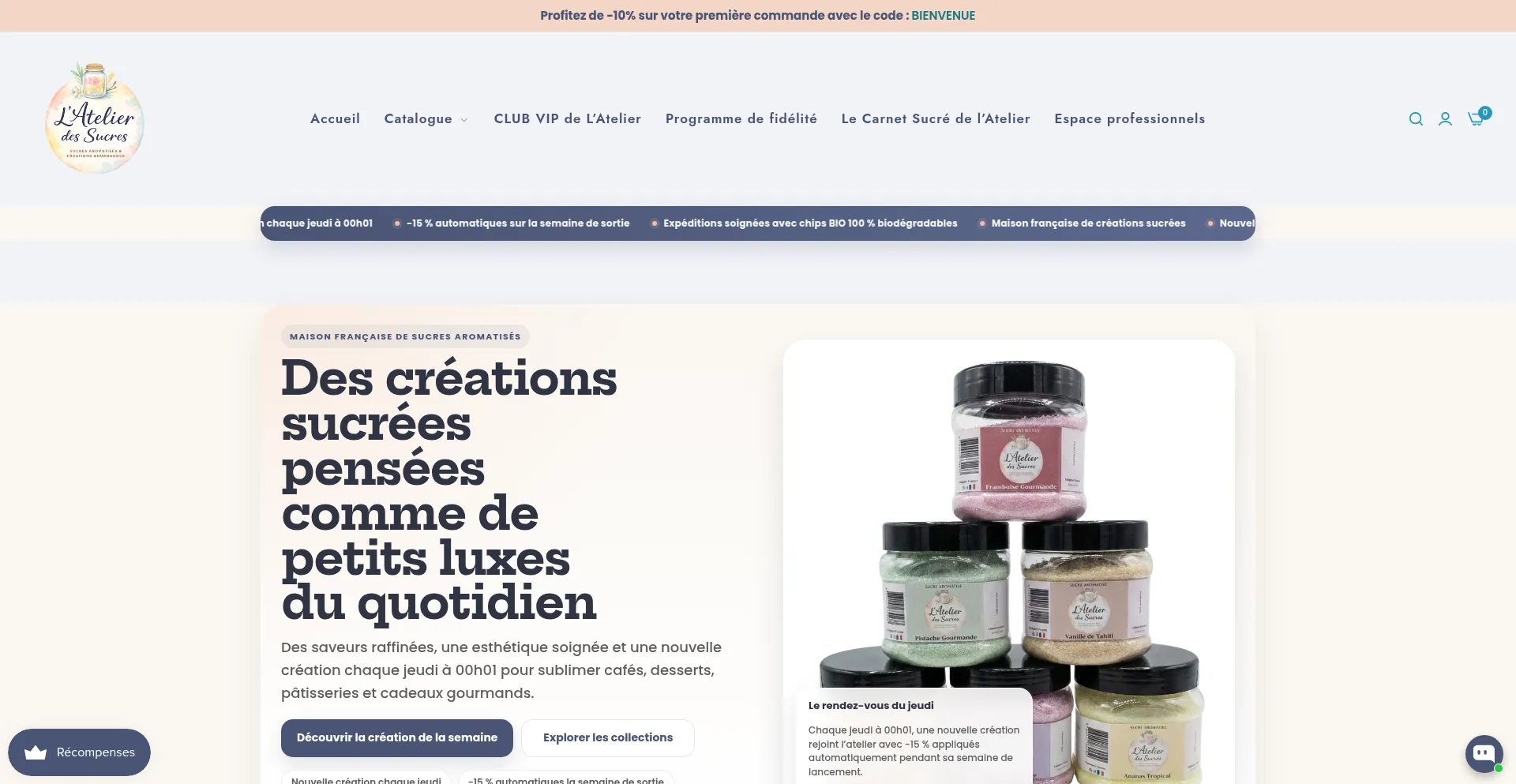 Atelierdessucres.fr