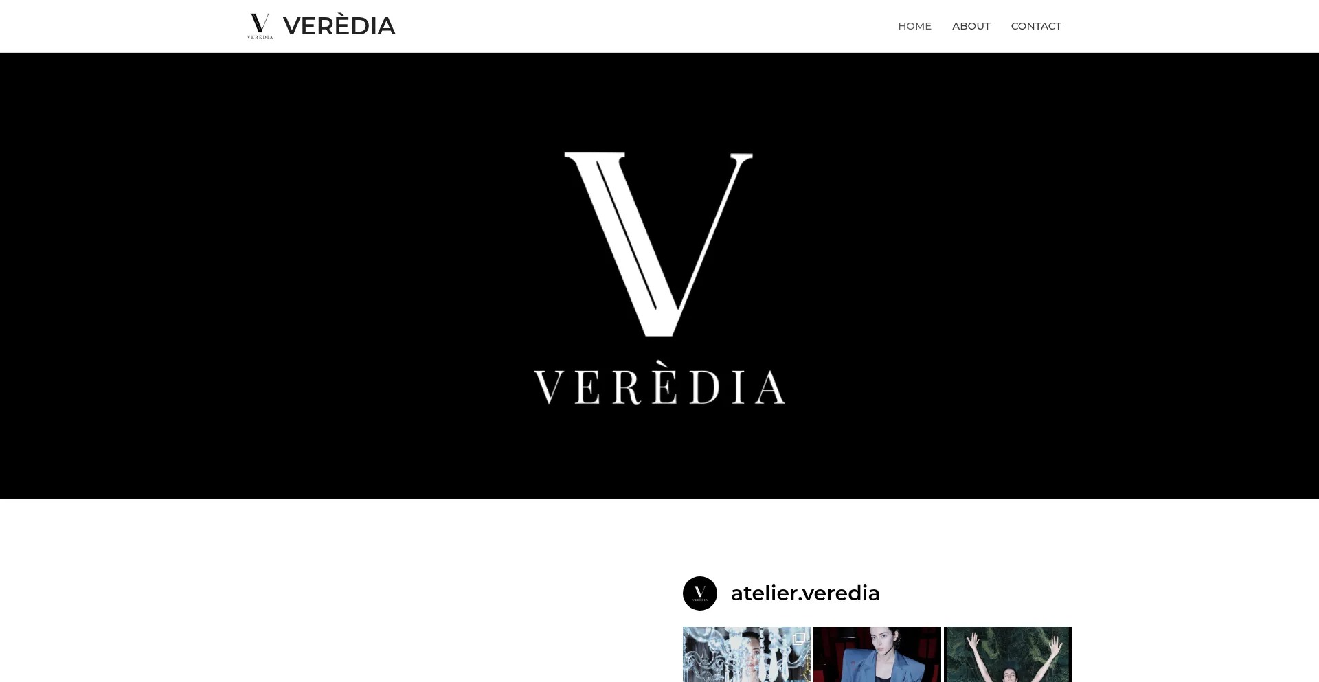 Website screenshot of Atelierveredia.com