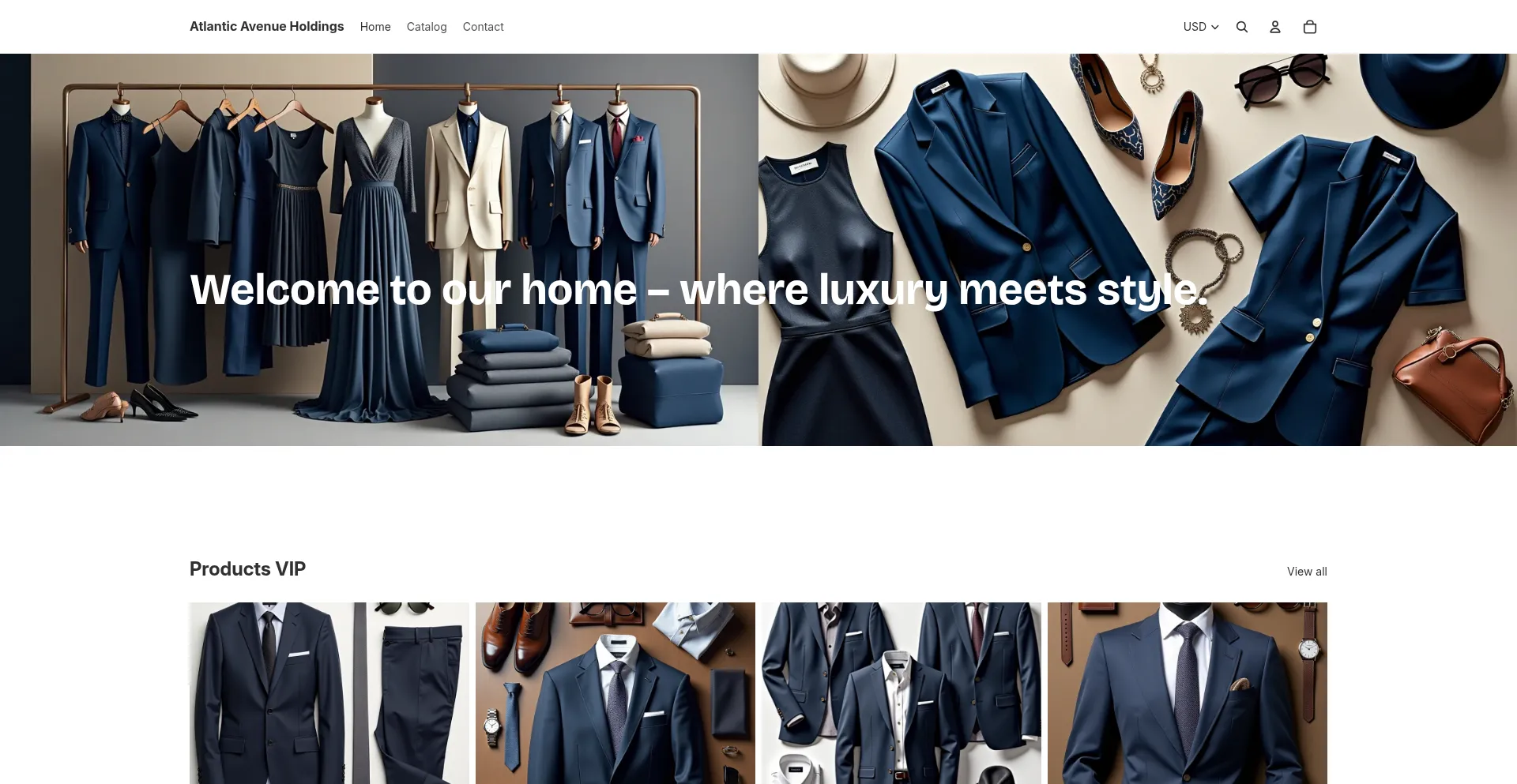 Website screenshot of Atlanticavenueholdings.store