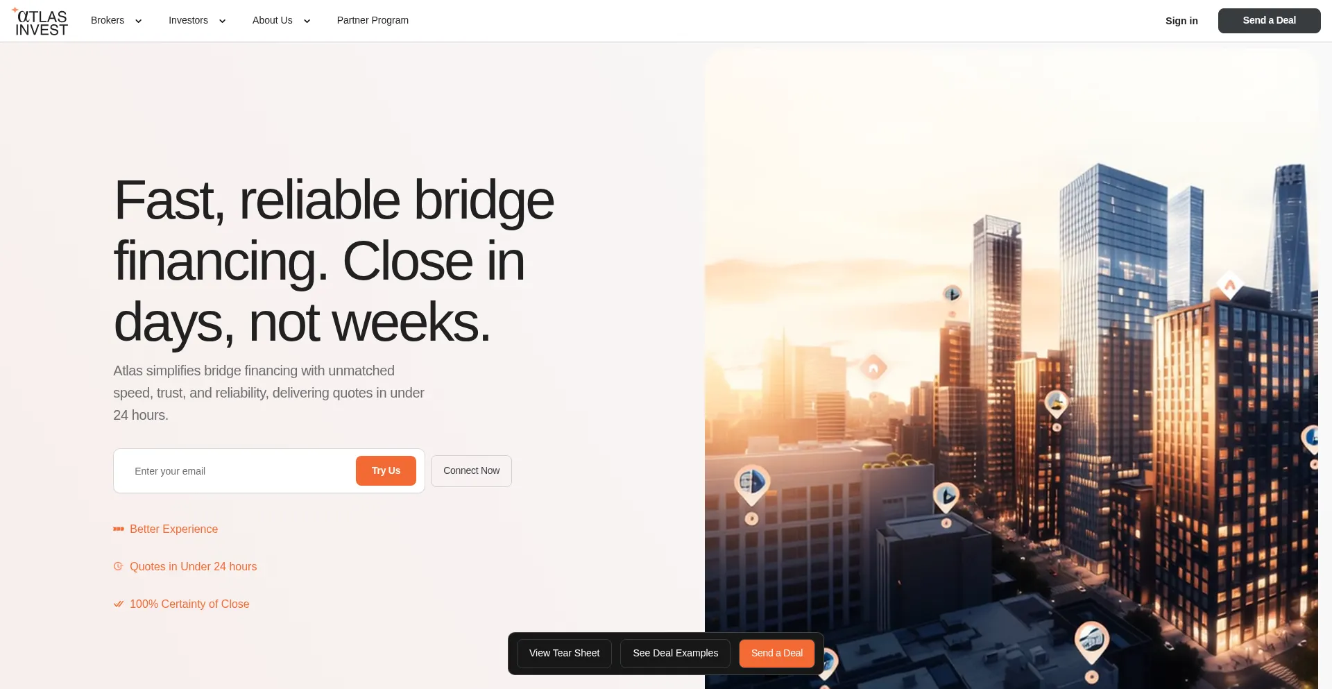 Website screenshot of Atlas-invest.co