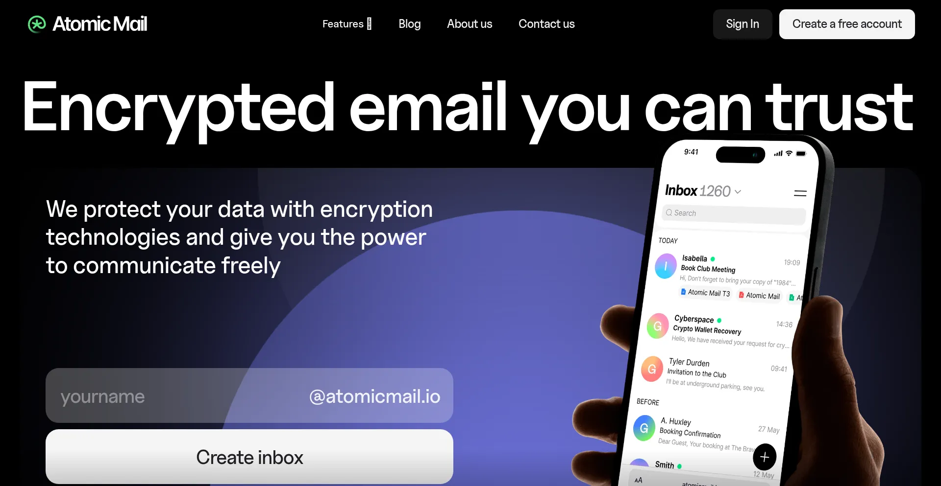 Atomicmail.io