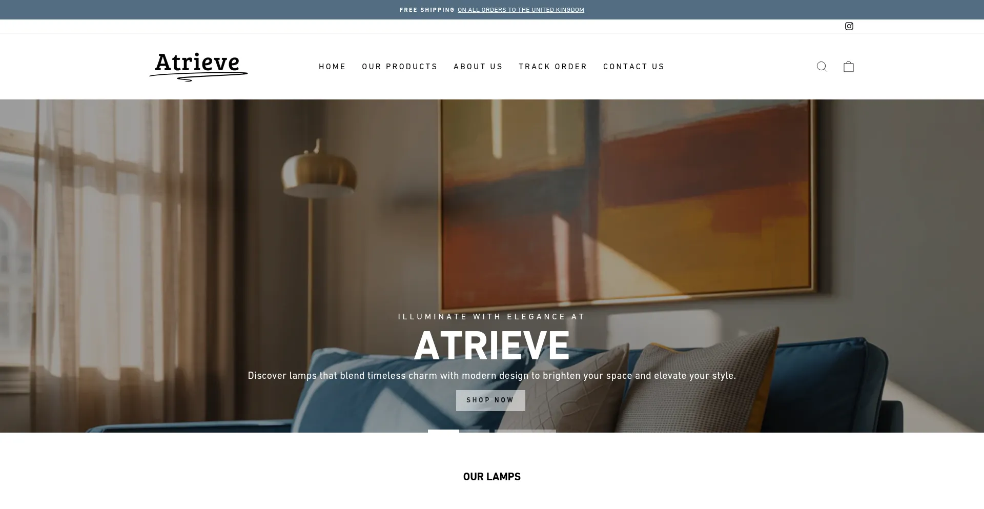 Website screenshot of Atrieve.com