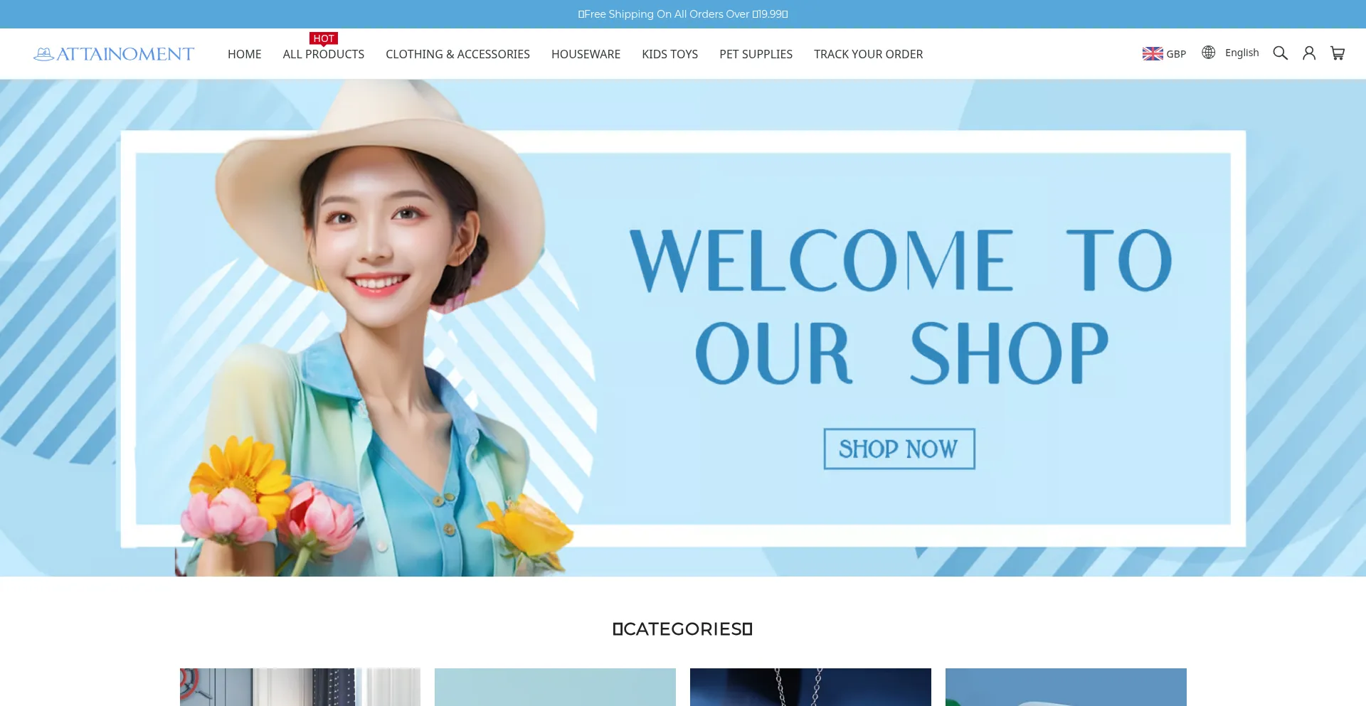 Website screenshot of Attainoment.com