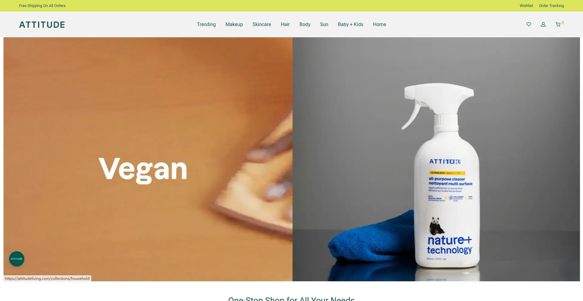 Website screenshot of Attitudleiving.site