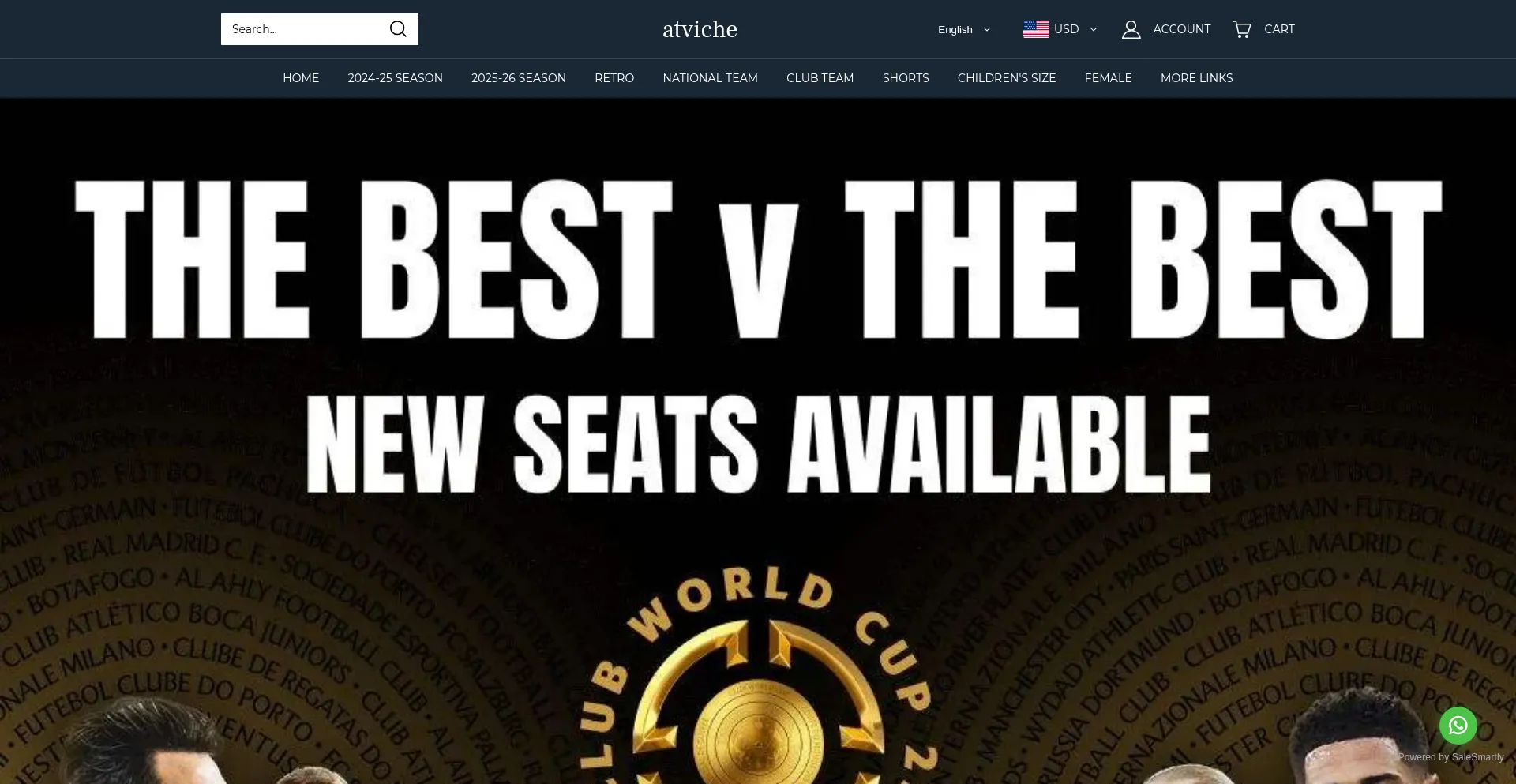 Website screenshot of Atviche.vip
