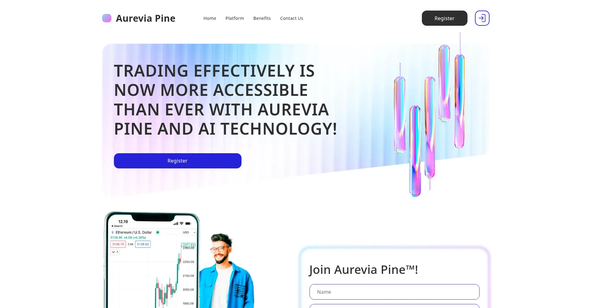 Website screenshot of Aurevia-pine.com