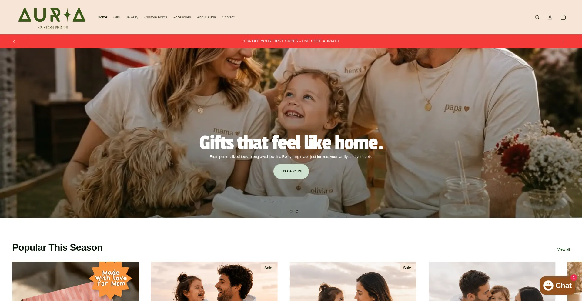Auriacustomprints.com