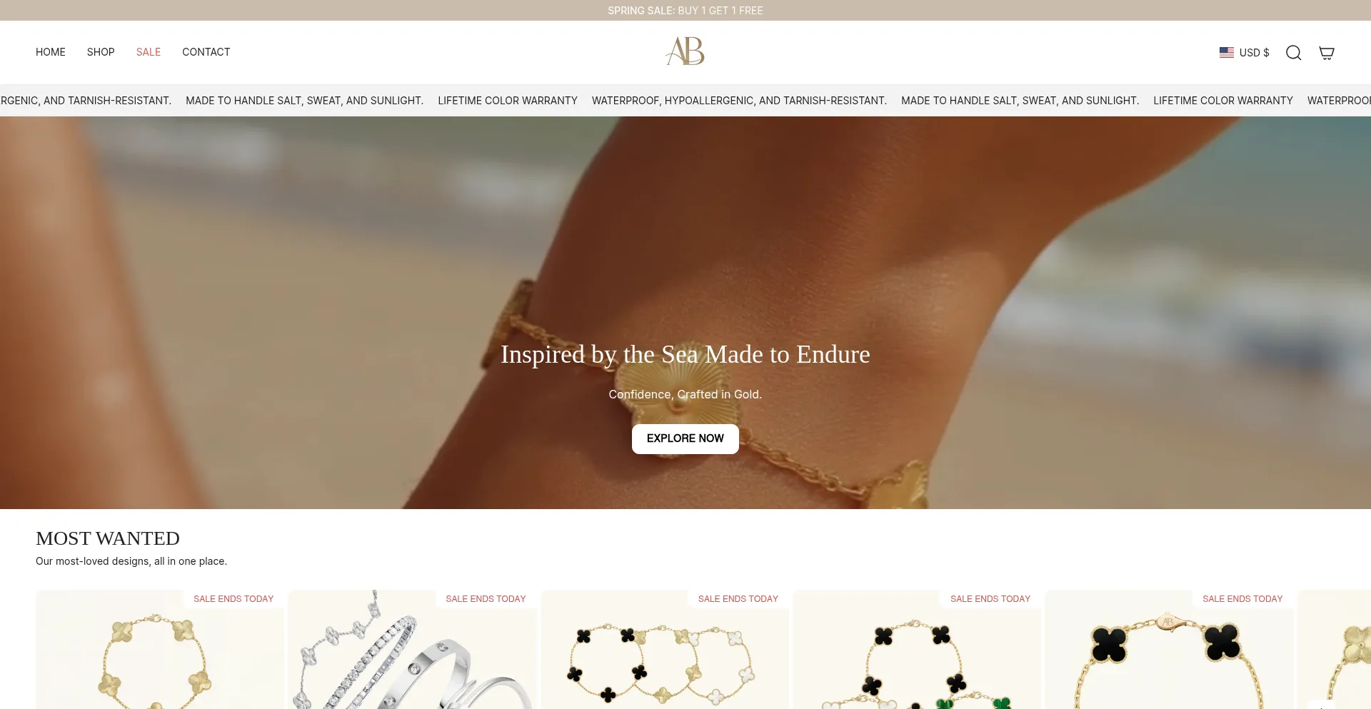 Website screenshot of Aurine-beverly.com