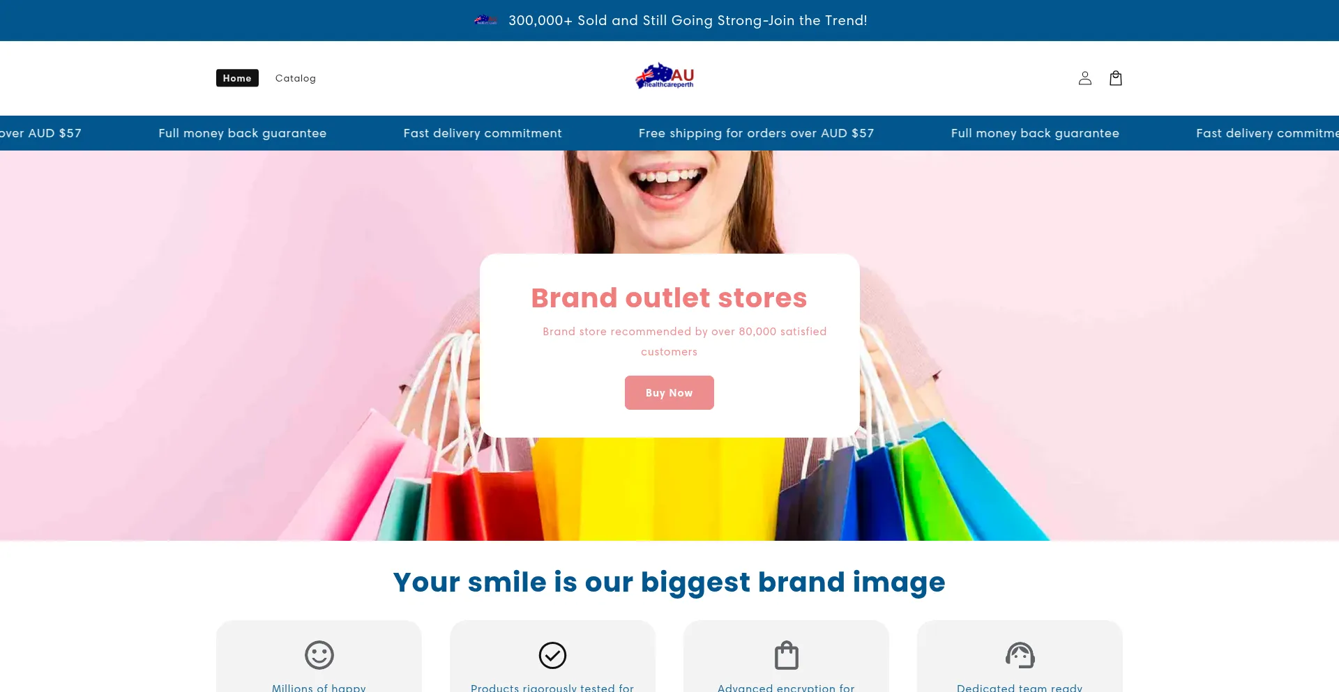 Website screenshot of Auslocalstore.com