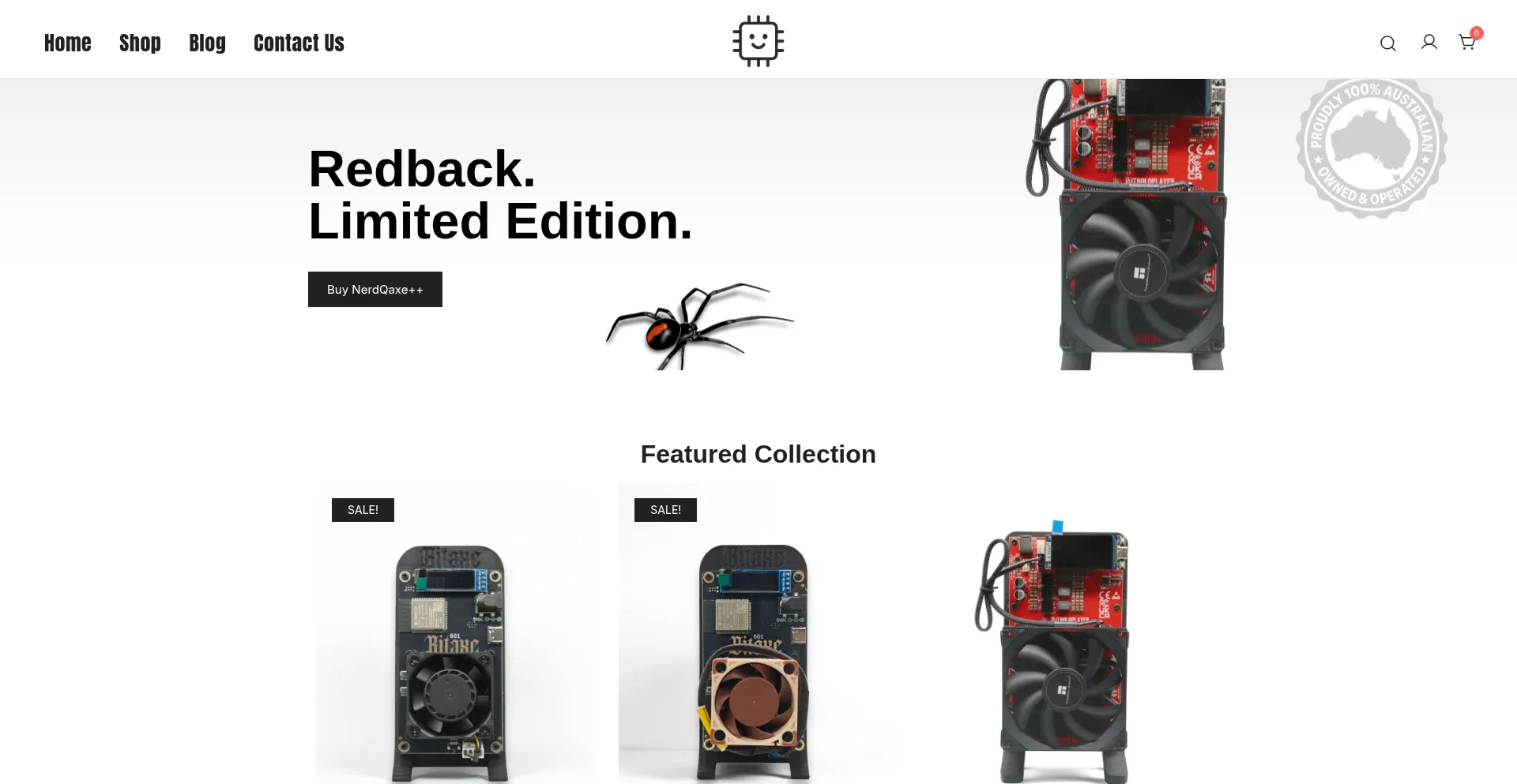 Website screenshot of Aussieminers.com