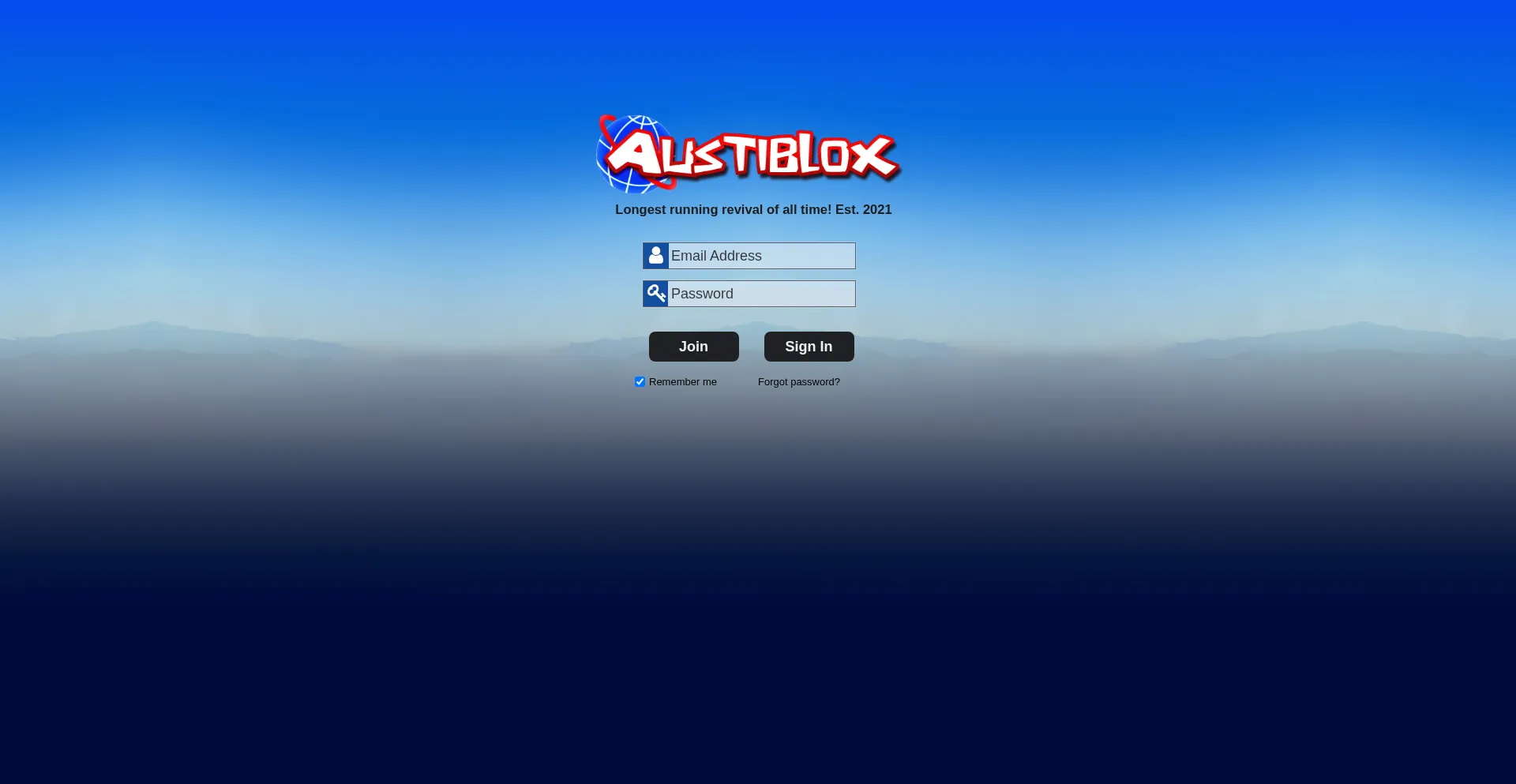 Website screenshot of Austiblox.net