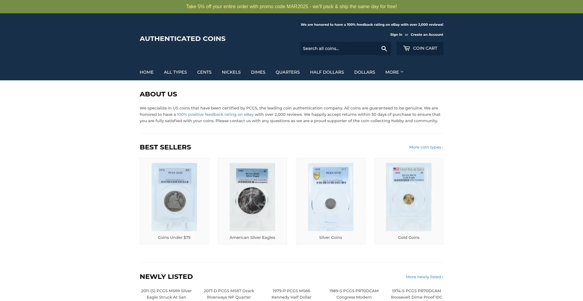 Authenticatedcoins.com