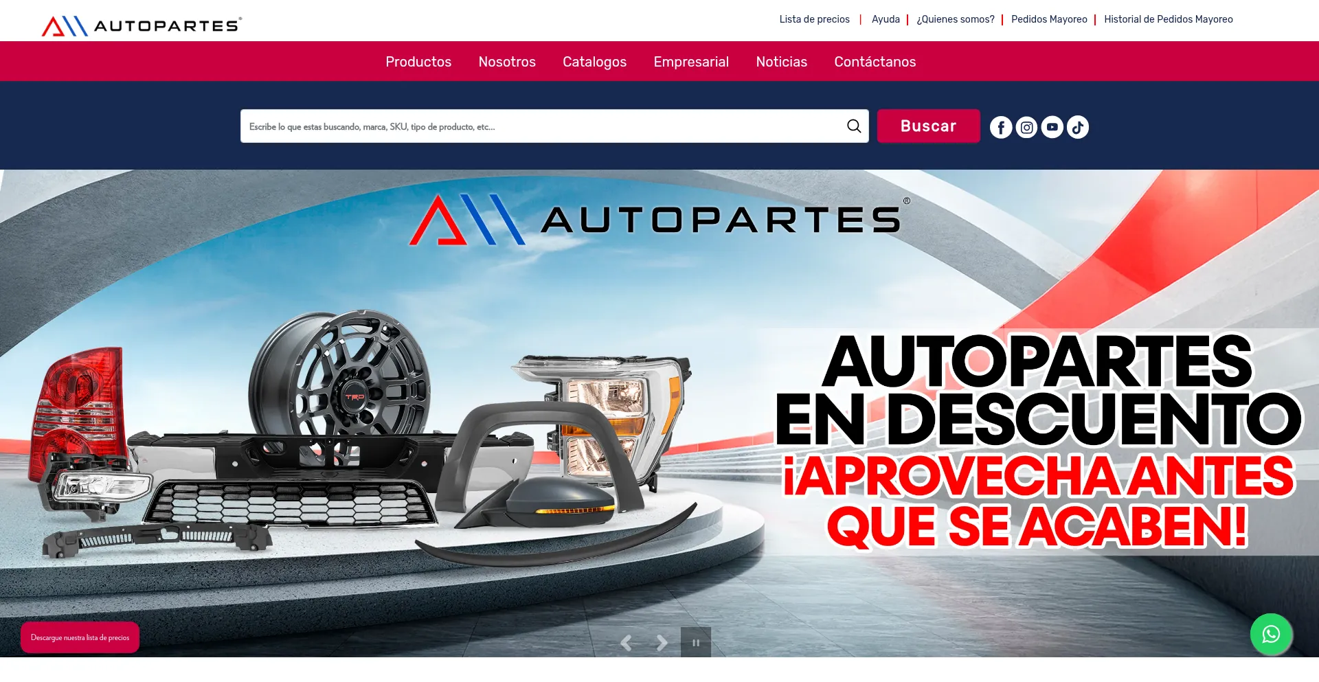 Website screenshot of Automagicmx.myshopify.com