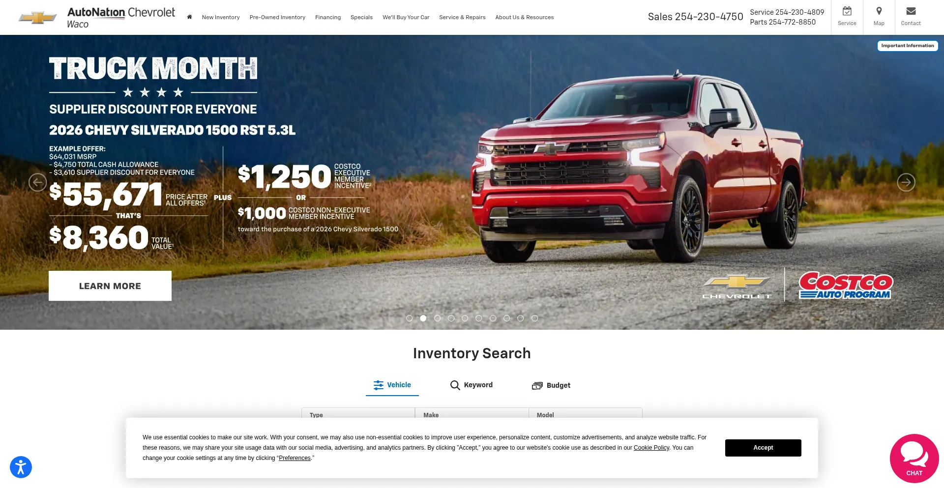 Autonationchevroletwaco.com