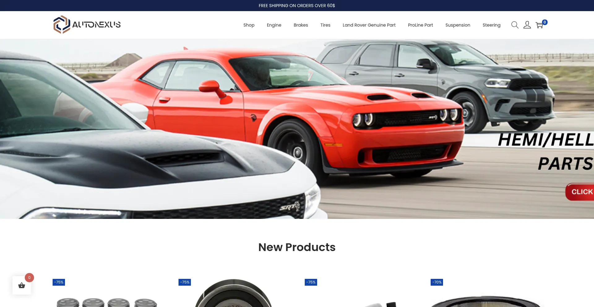 Website screenshot of Autonexusonline.com