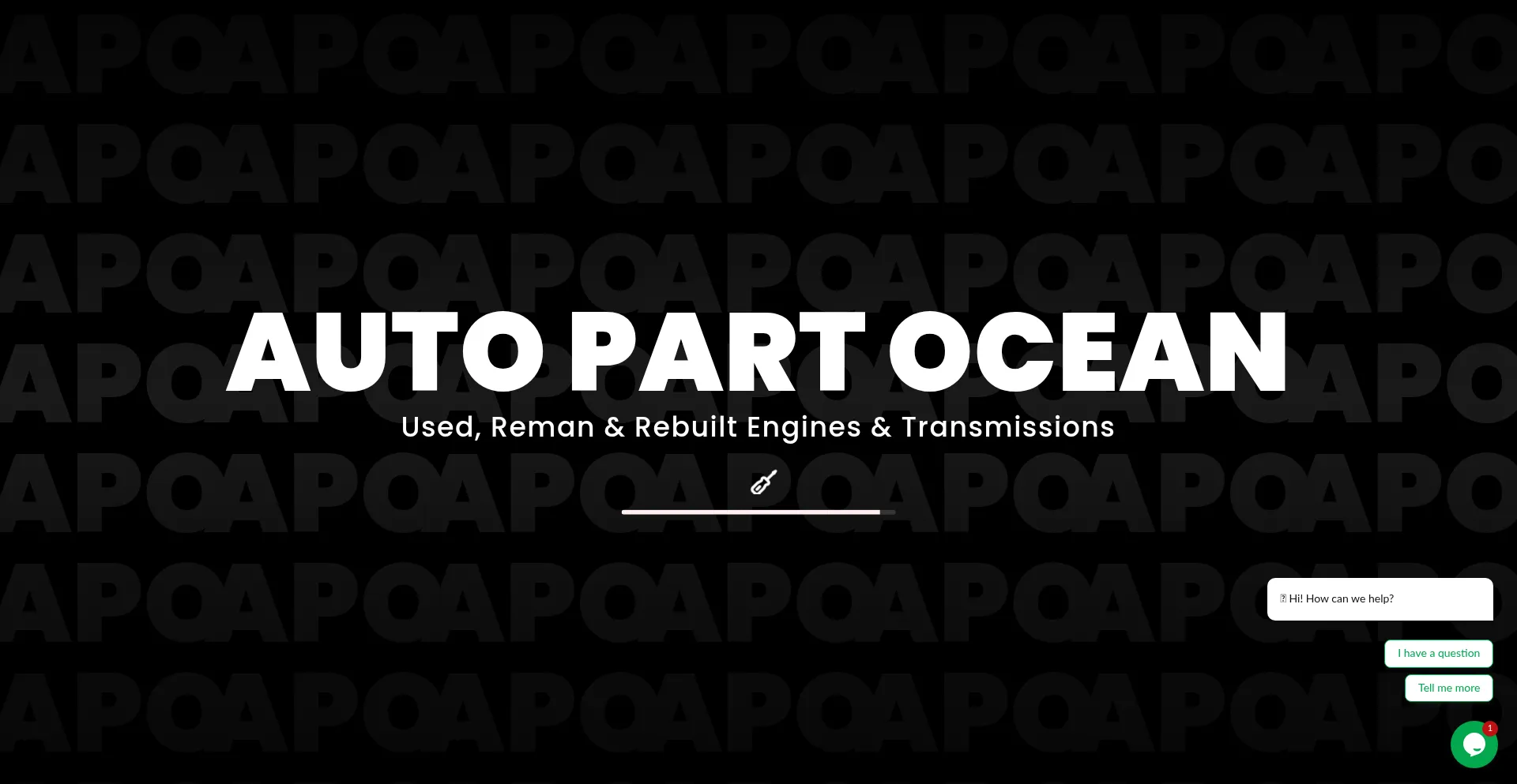 Website screenshot of Autopartocean.com
