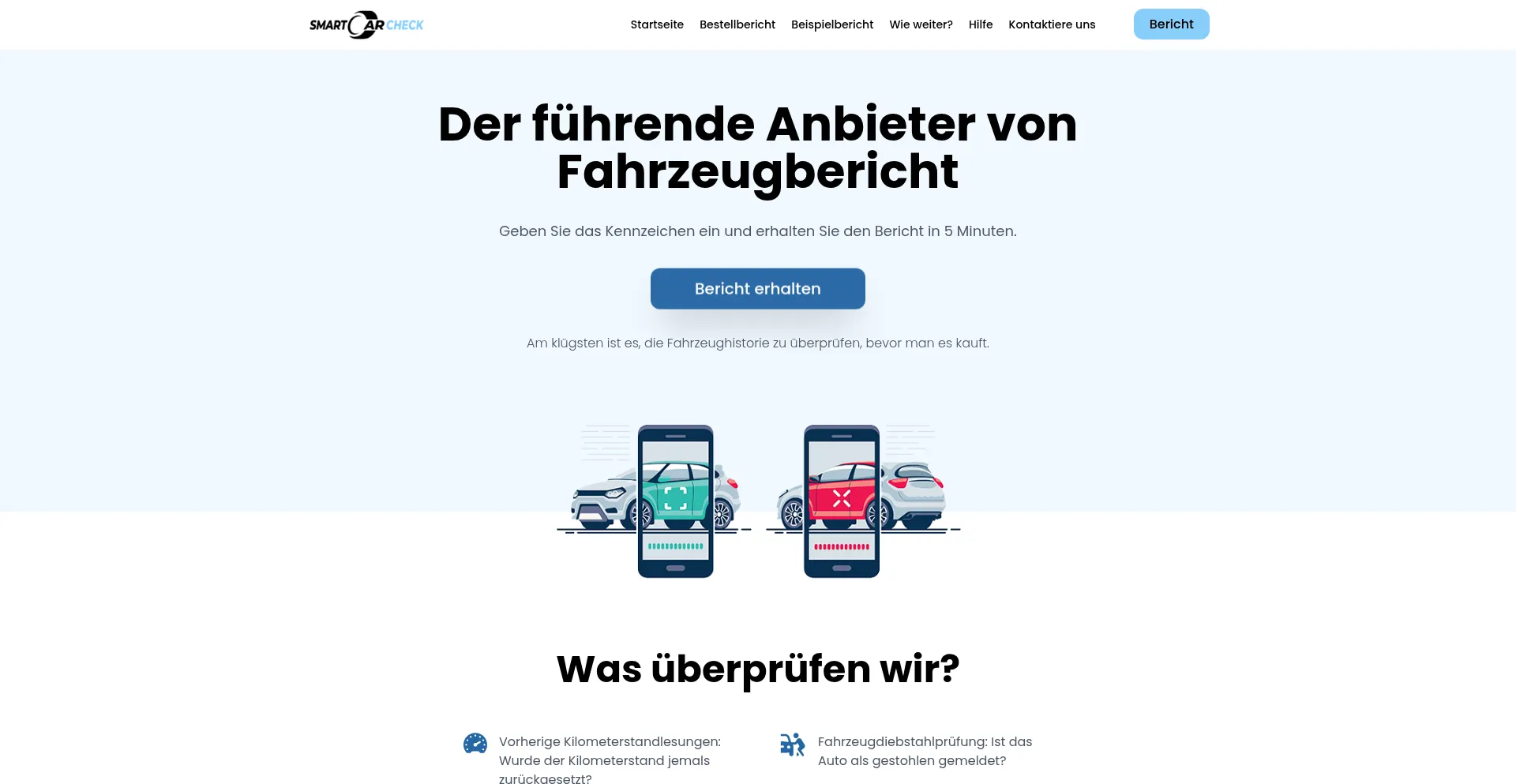 Website screenshot of Autoscannerde.com