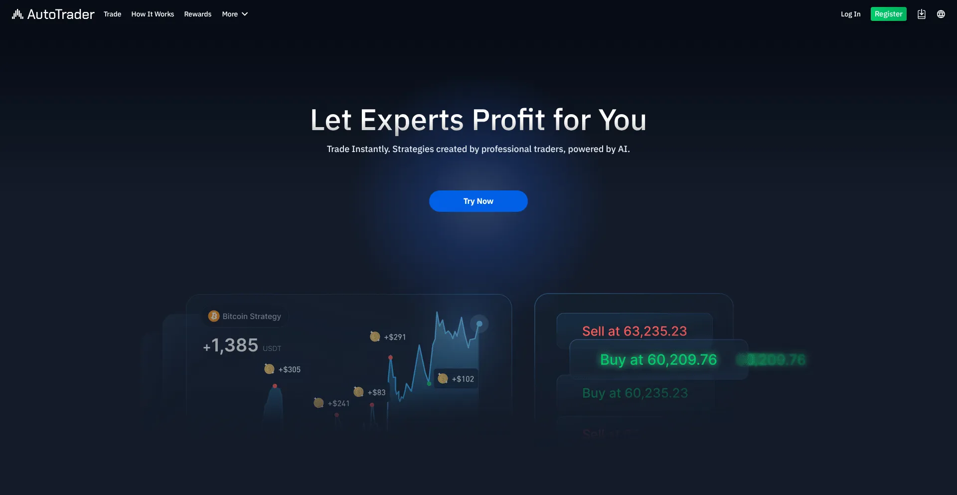 Website screenshot of Autotrader.io