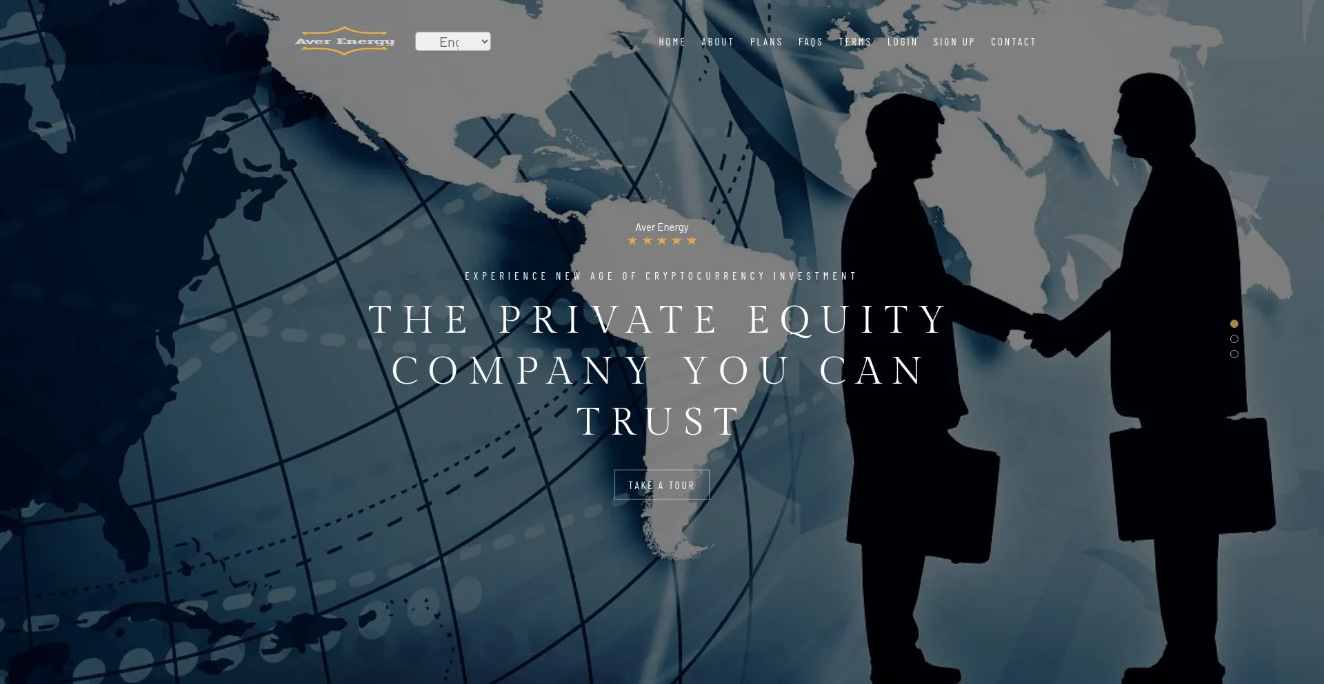 Website screenshot of Averenergy.com