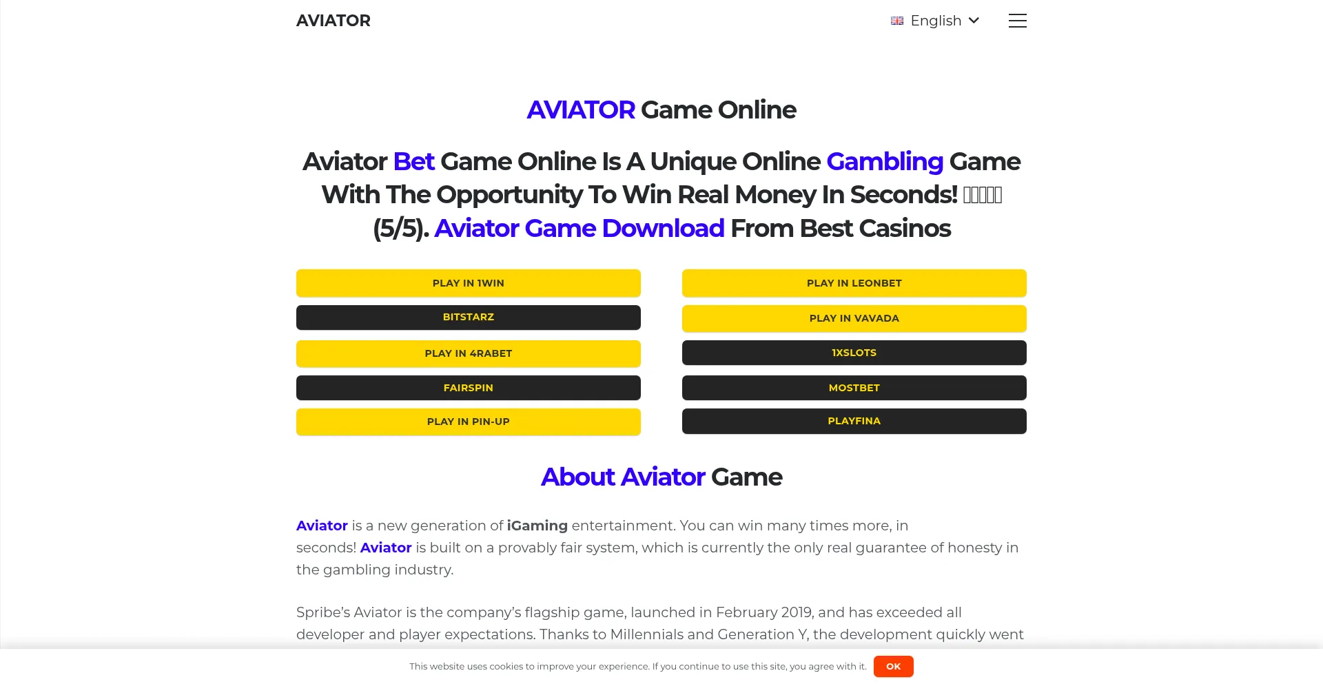 Aviatorplaygame.com