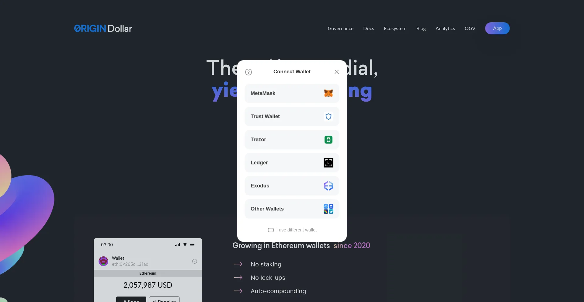 Website screenshot of Awards-ousd.org