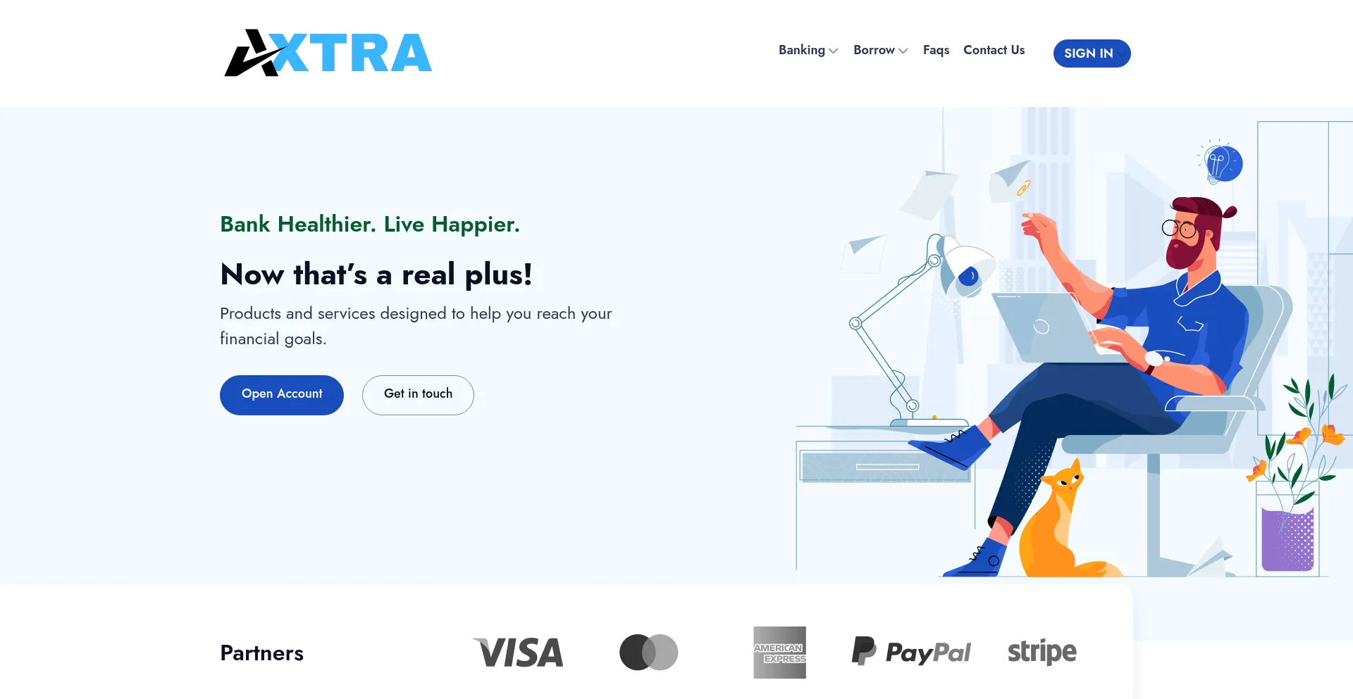 Website screenshot of Axtraunions.com