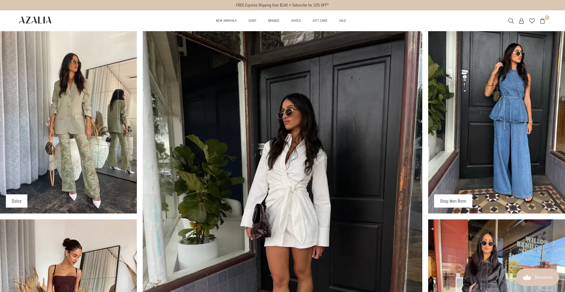 Website screenshot of Azalia.com.au