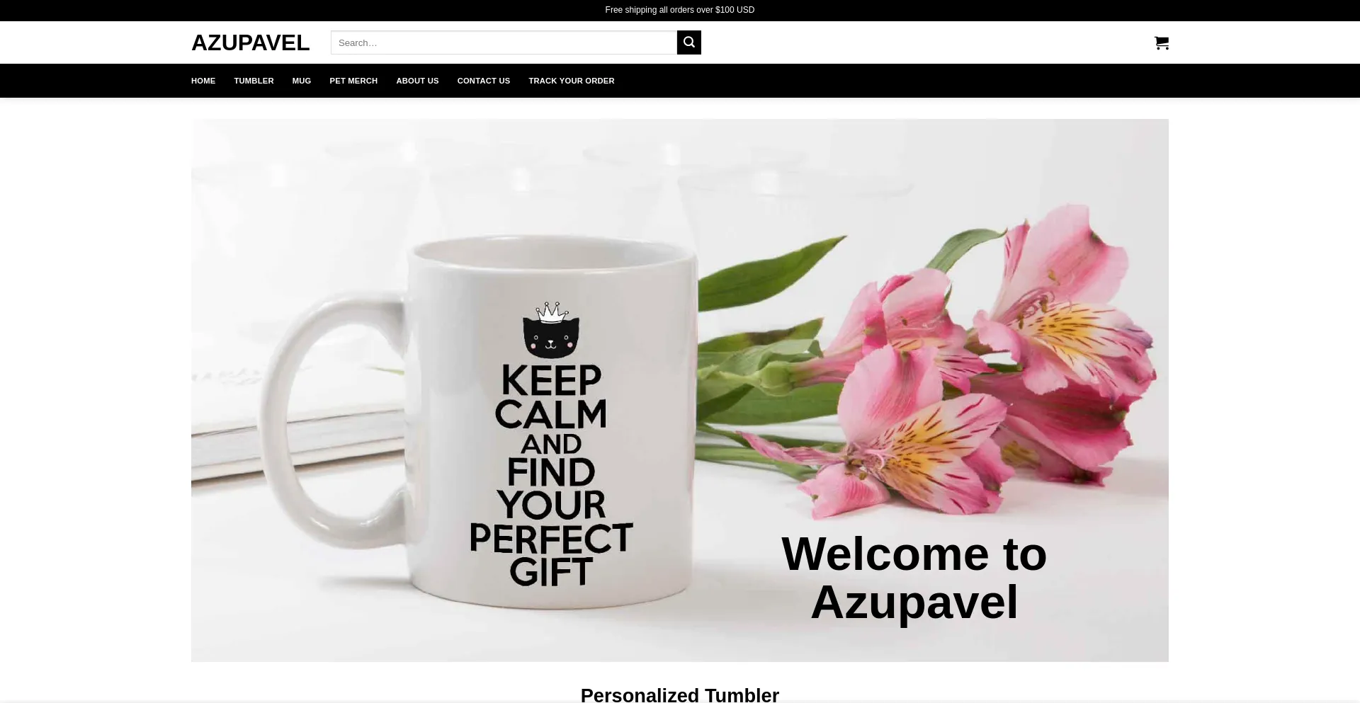 Website screenshot of Azupavel.com