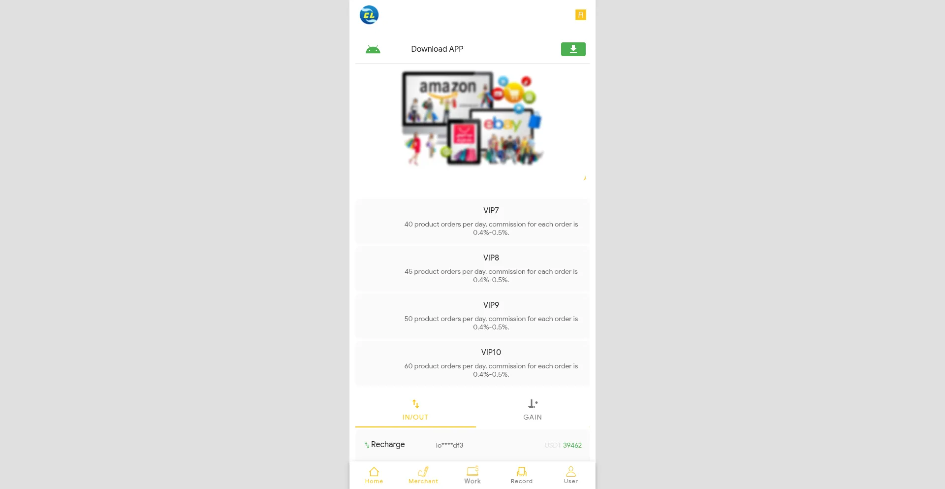 Website screenshot of B2cworking2.com