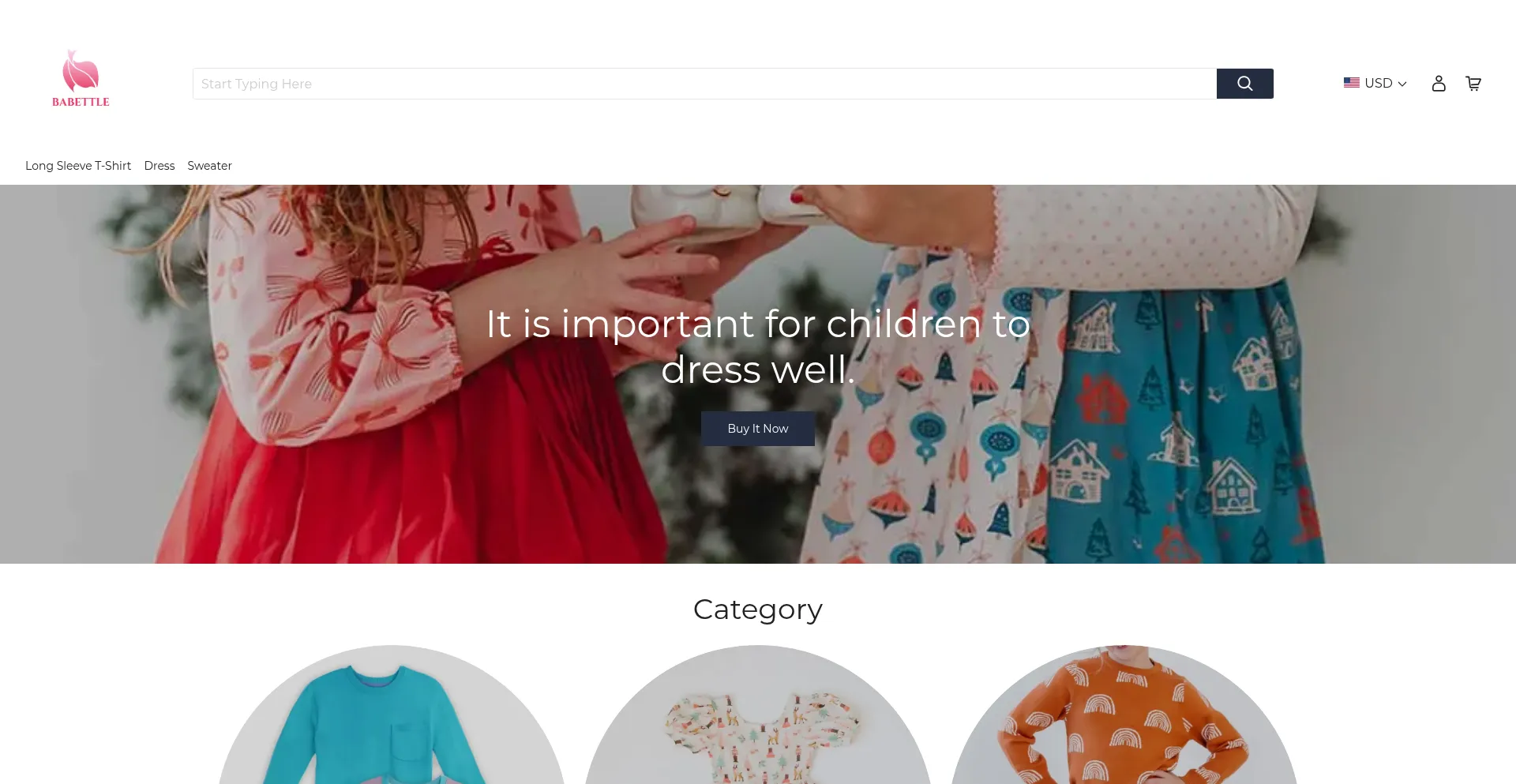 Website screenshot of Babettle.com