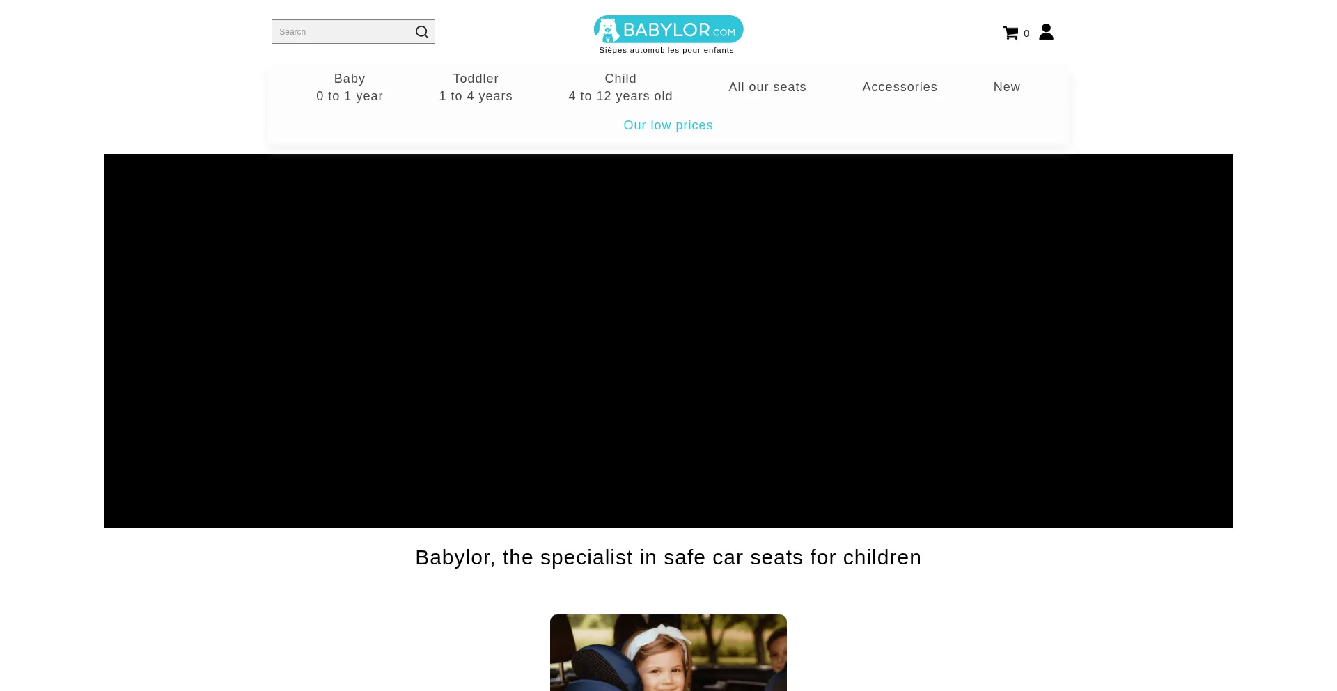 Website screenshot of Babylor.com