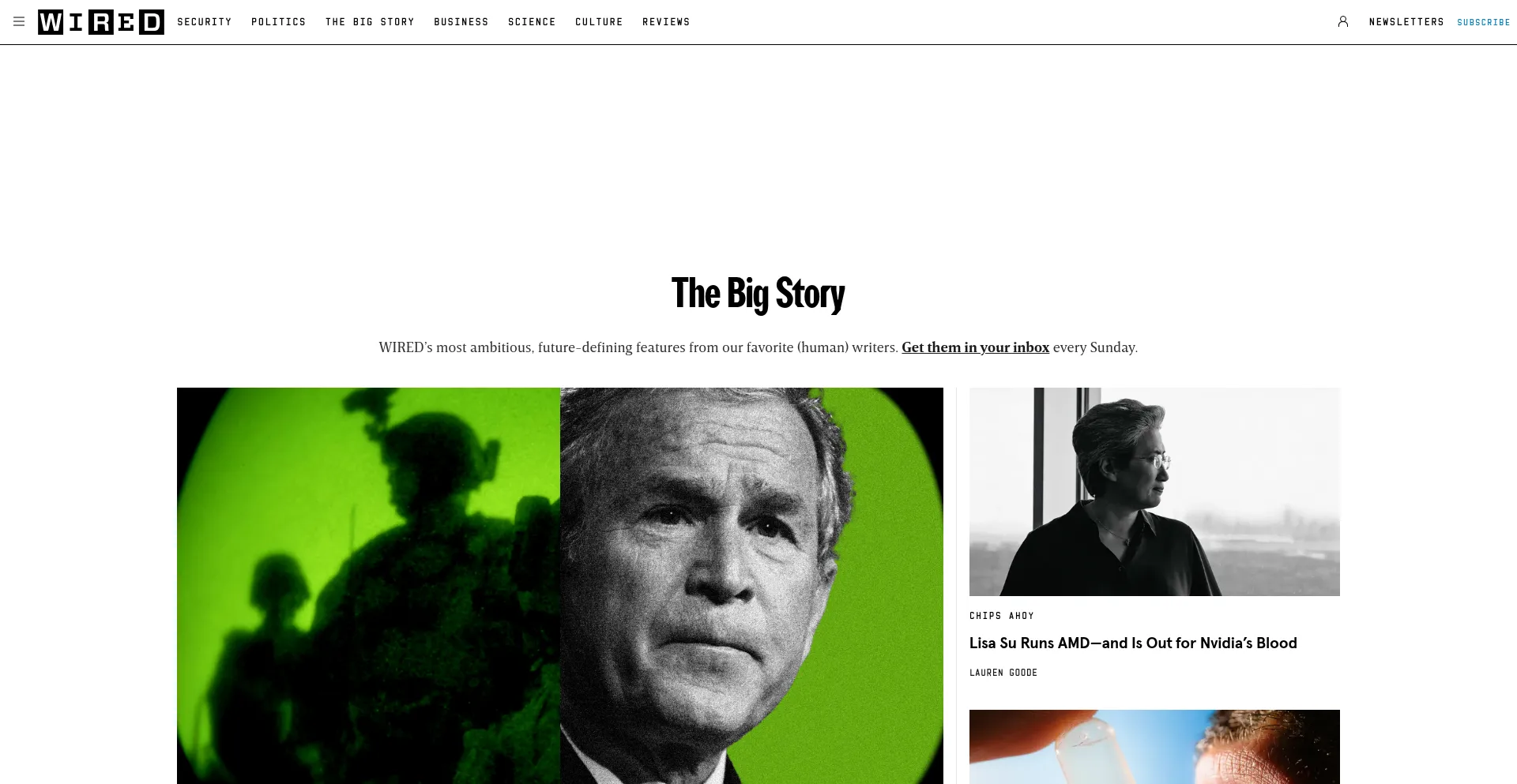 Website screenshot of Backchannel.com