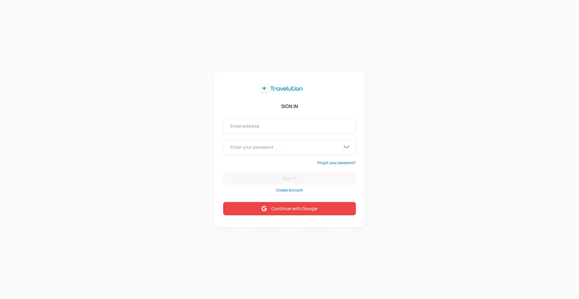 Website screenshot of Backoffice.travelutionclub.com