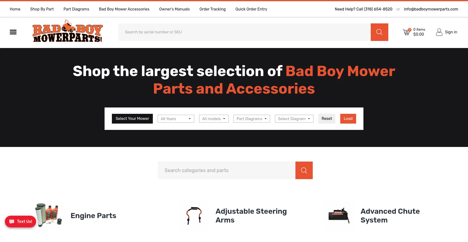Badboymowerparts.com