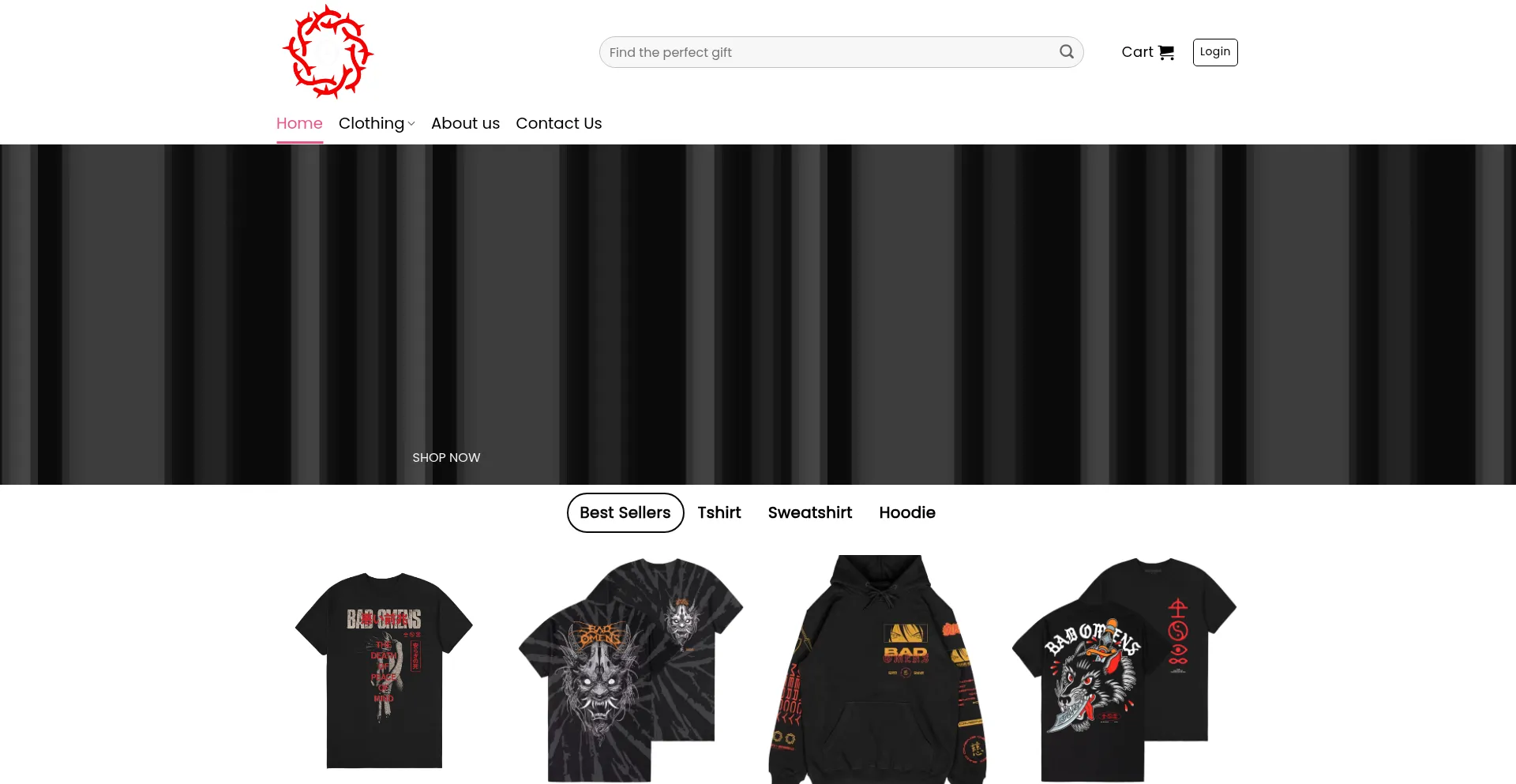 Website screenshot of Badomenofficial.com
