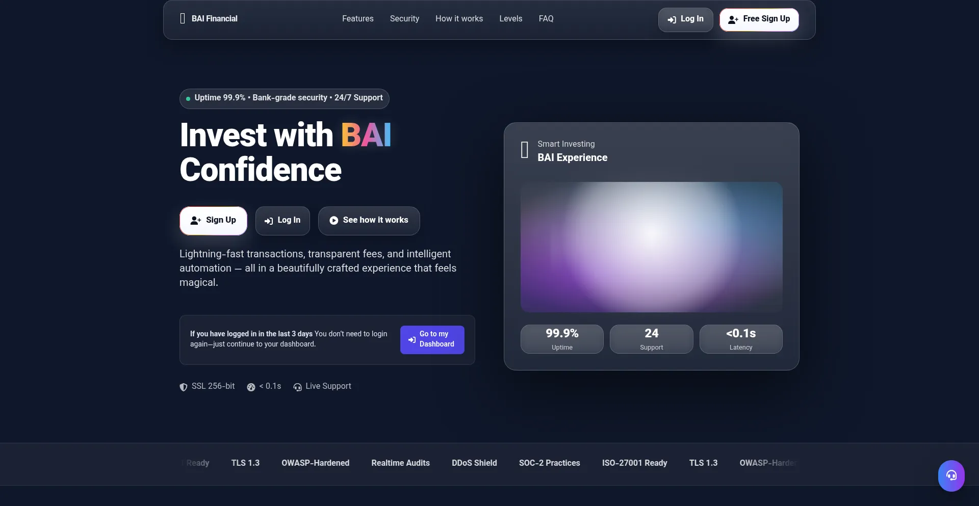 Website screenshot of Bai64.com