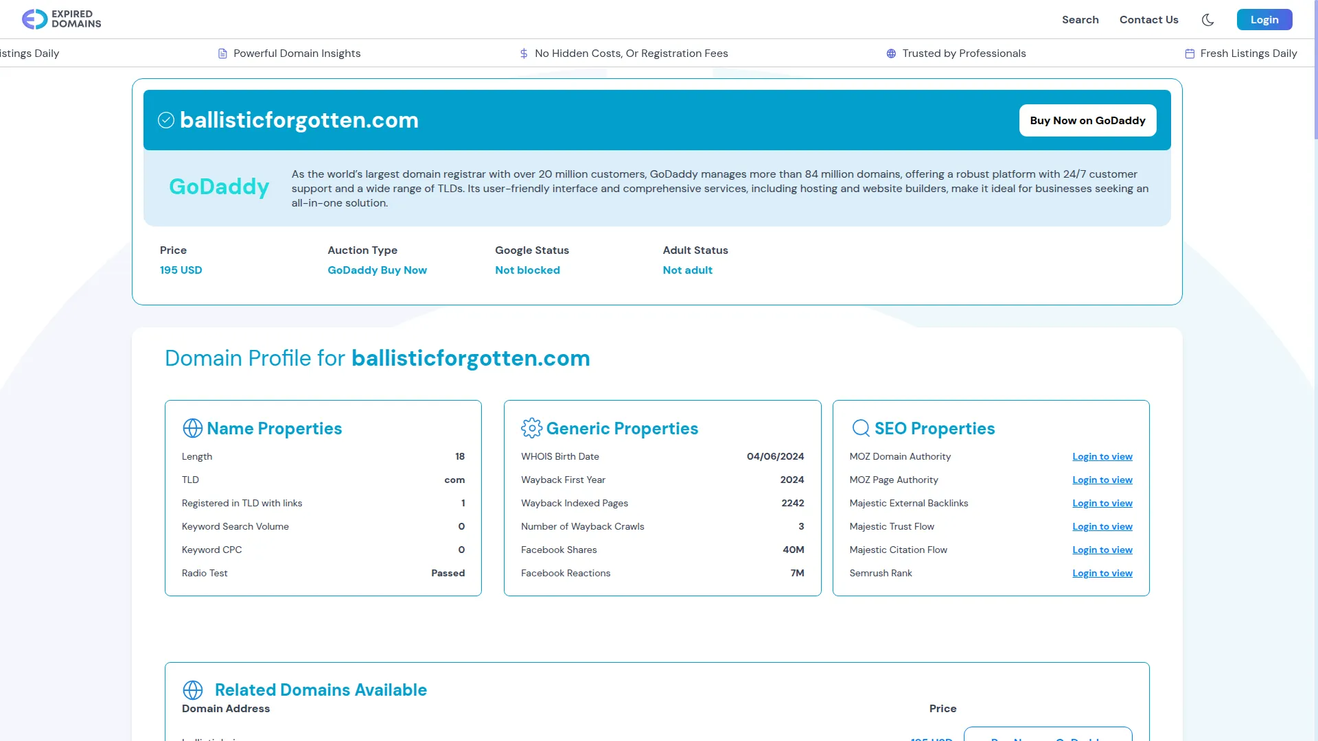 Ballisticforgotten.com