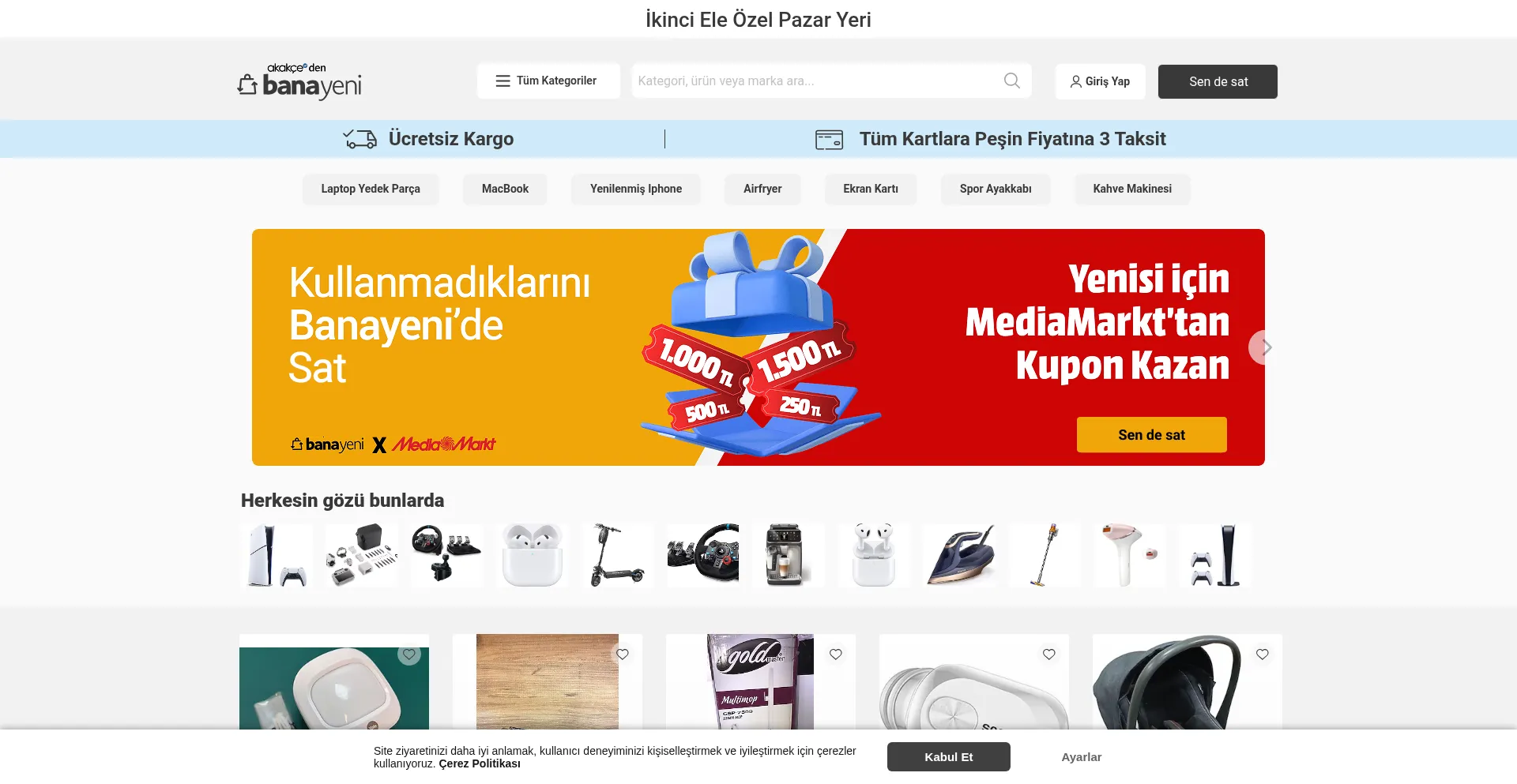 Website screenshot of Banayeni.com