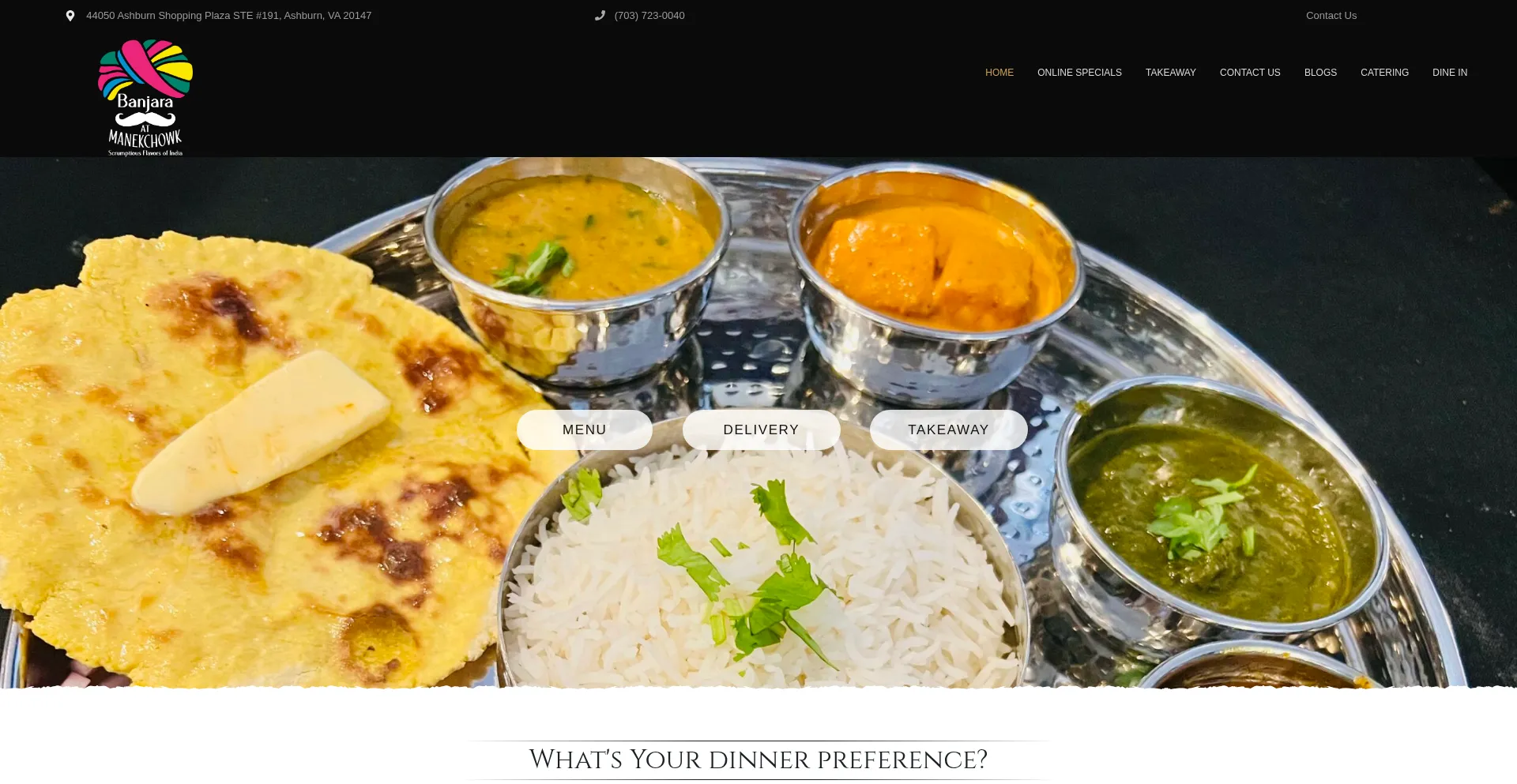 Website screenshot of Banjaraatmanekchowk.com