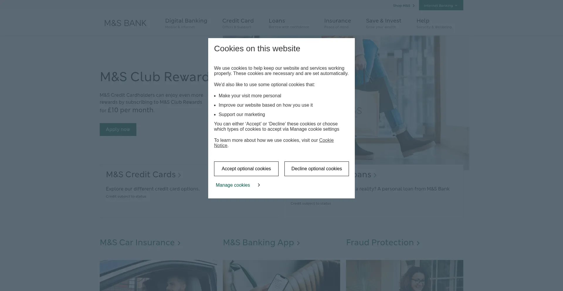 Bank.marksandspencer.com