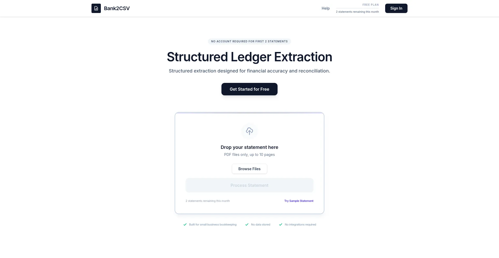 Bank2csv.com