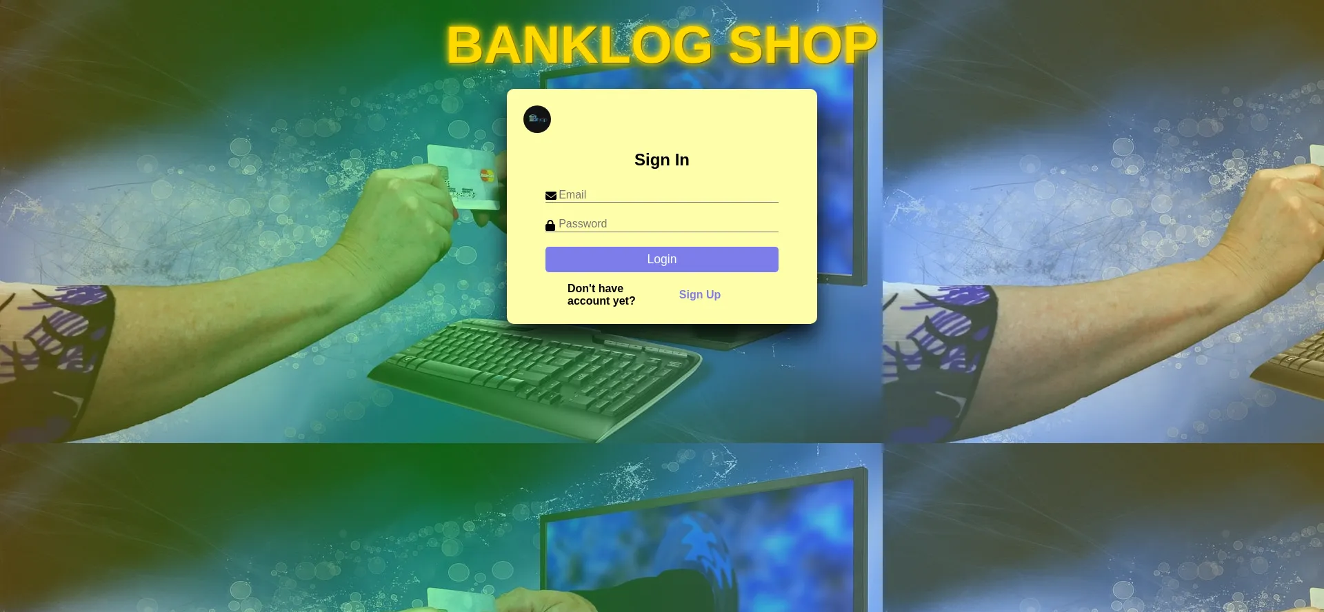 Website screenshot of Banklog.mp