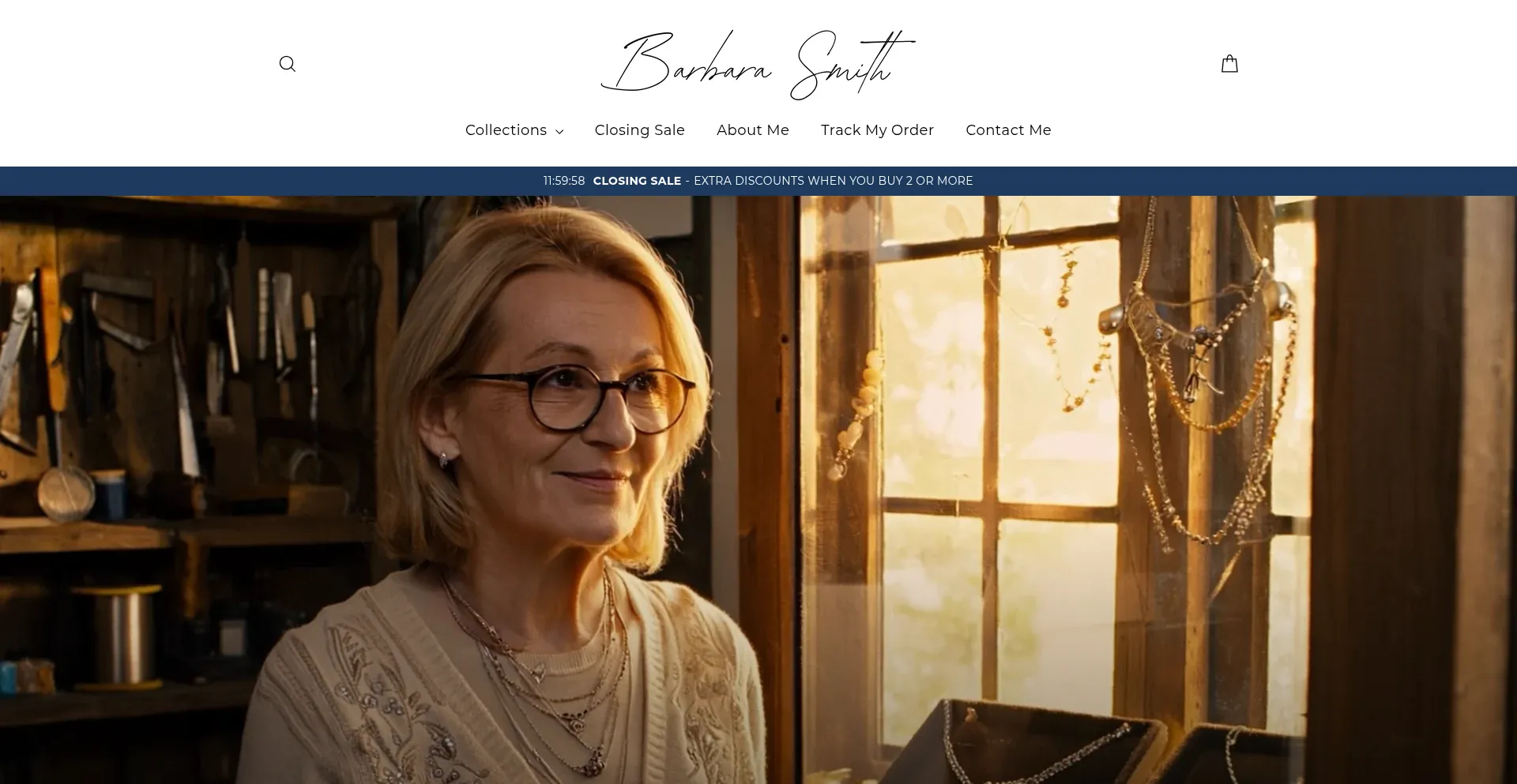 Website screenshot of Barbara-smith.com